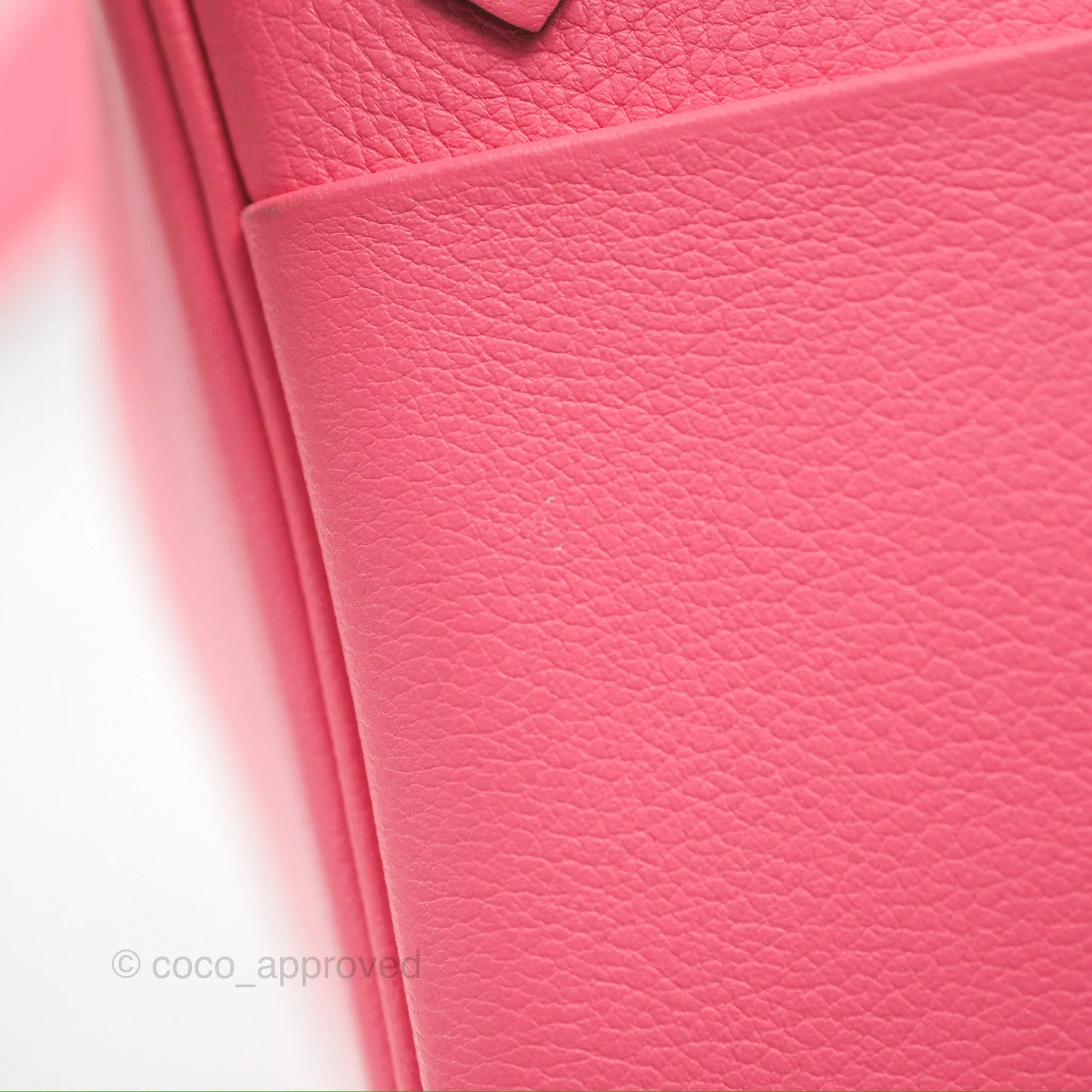 Herms Lindy 26 Rose Azalee Evercolor Palladium Hardware