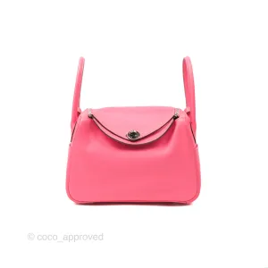 Herms Lindy 26 Rose Azalee Evercolor Palladium Hardware