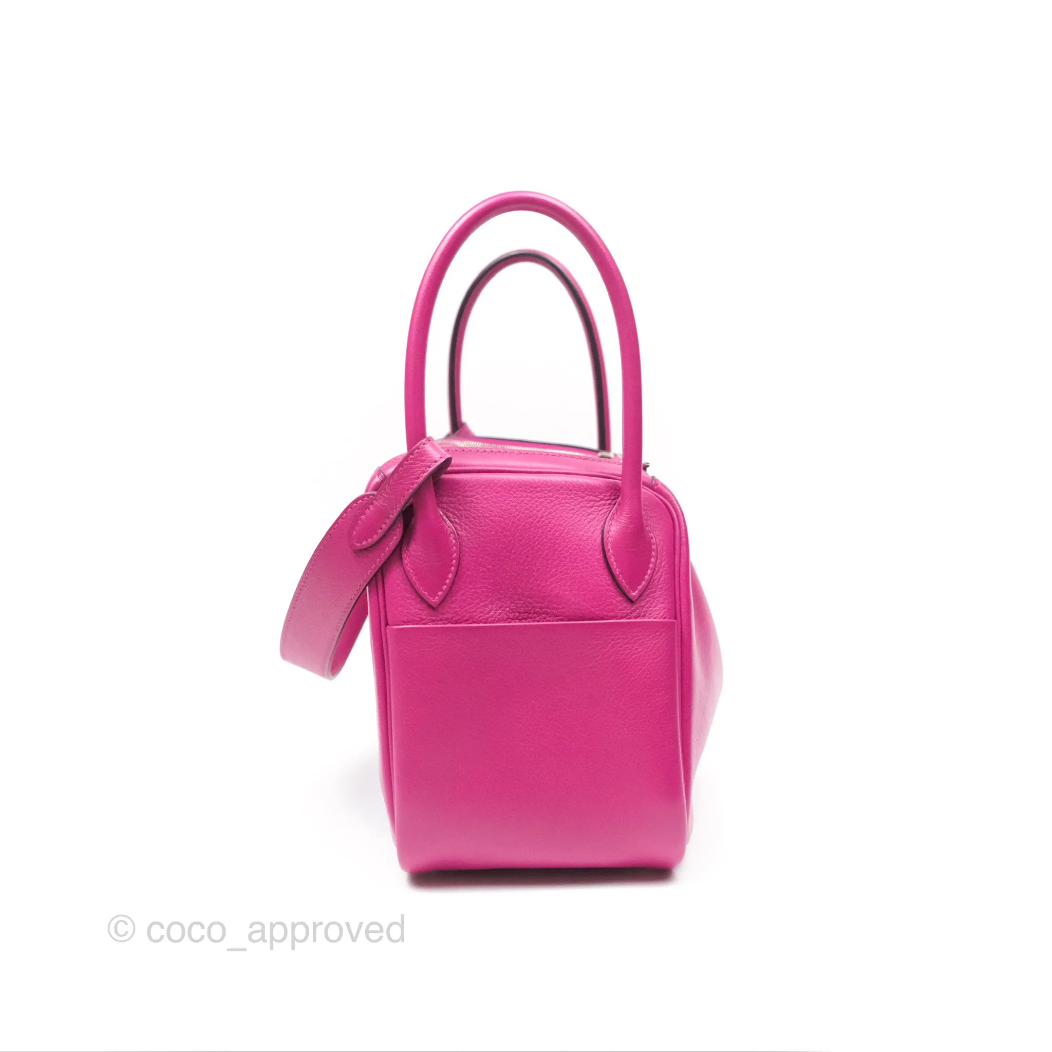 Herms Lindy 26 Rose Pourpre Evercolor Palladium Hardware