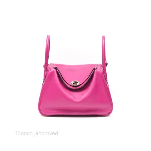 Herms Lindy 26 Rose Pourpre Evercolor Palladium Hardware