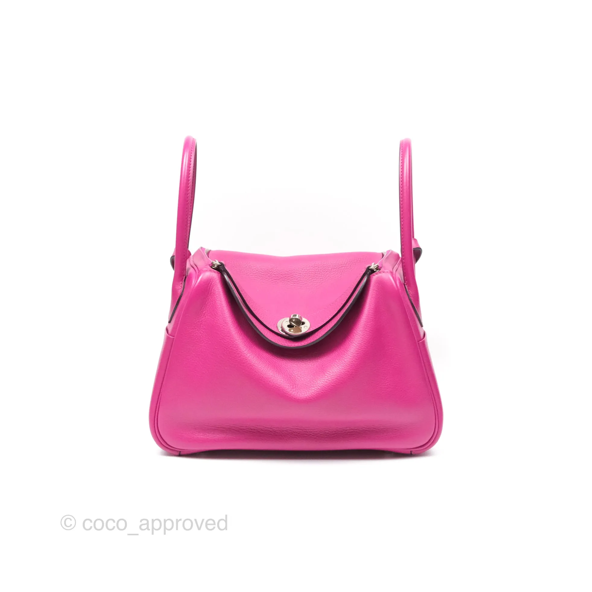 Herms Lindy 26 Rose Pourpre Evercolor Palladium Hardware