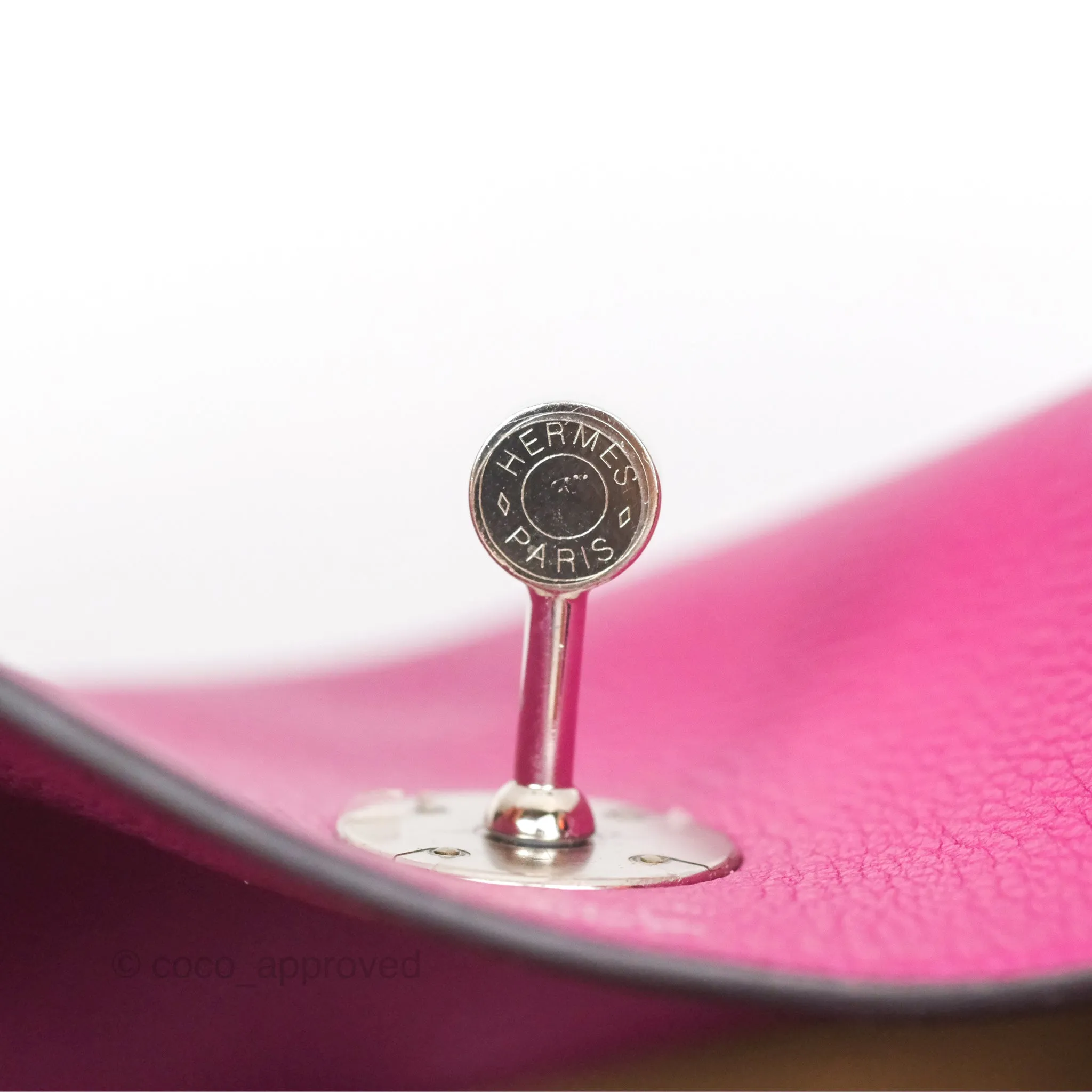 Herms Lindy 26 Rose Pourpre Evercolor Palladium Hardware