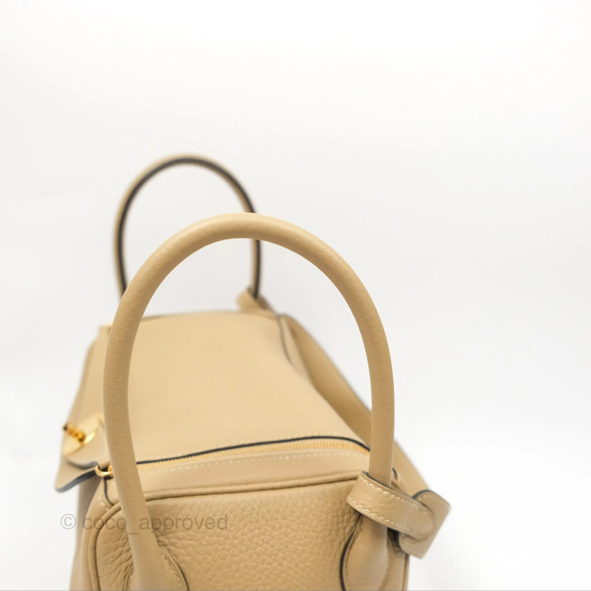 Herms Lindy 26 Trench Clemence Gold Hardware