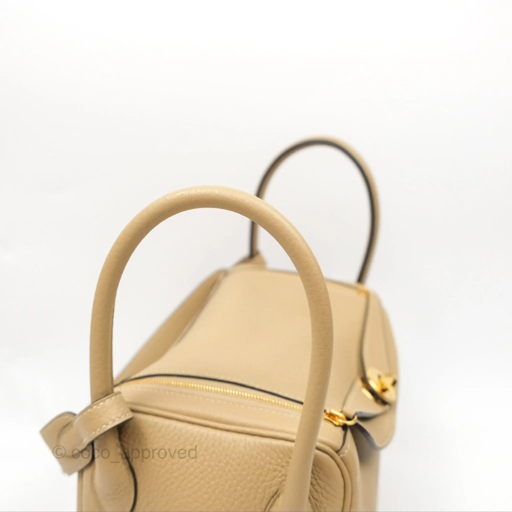 Herms Lindy 26 Trench Clemence Gold Hardware