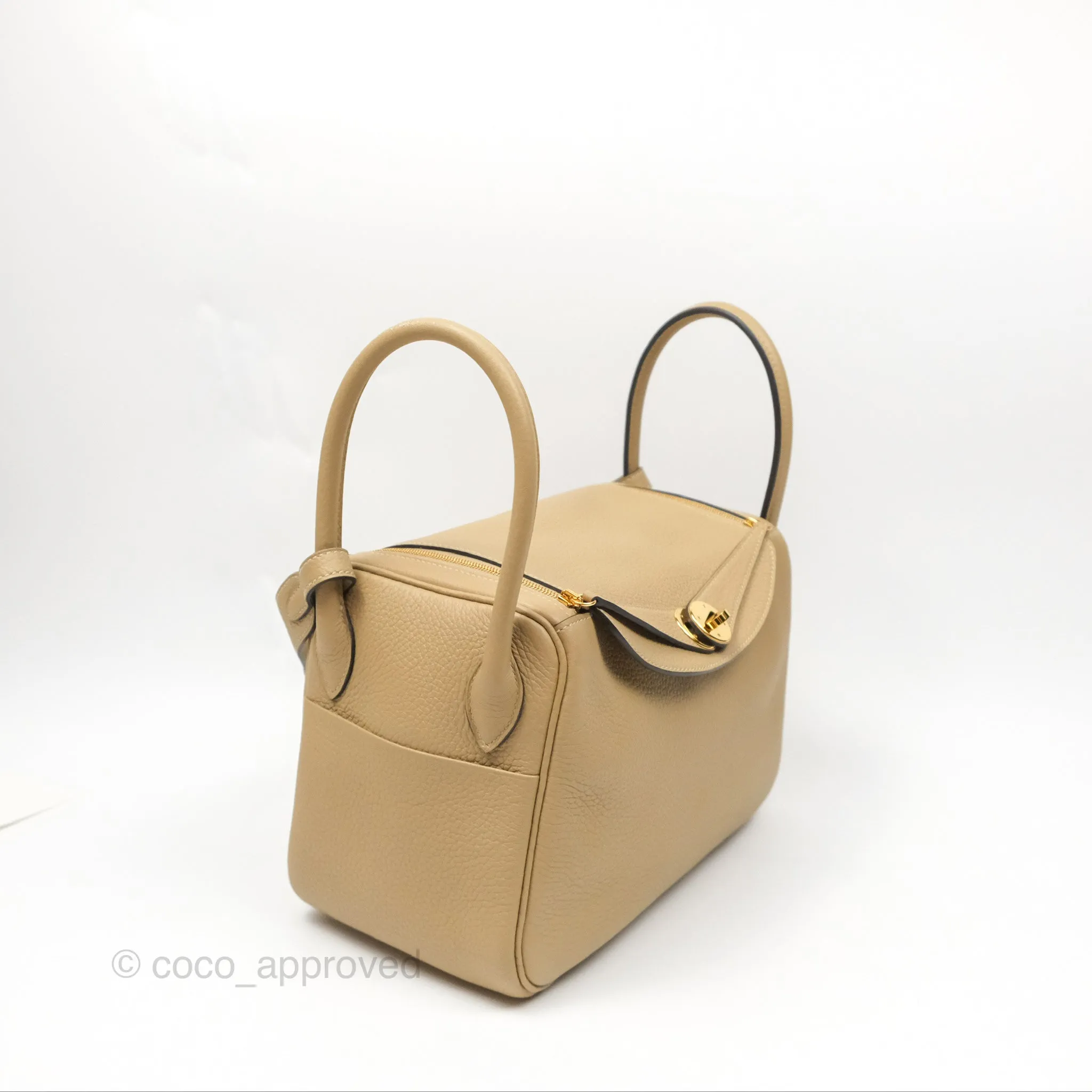 Herms Lindy 26 Trench Clemence Gold Hardware