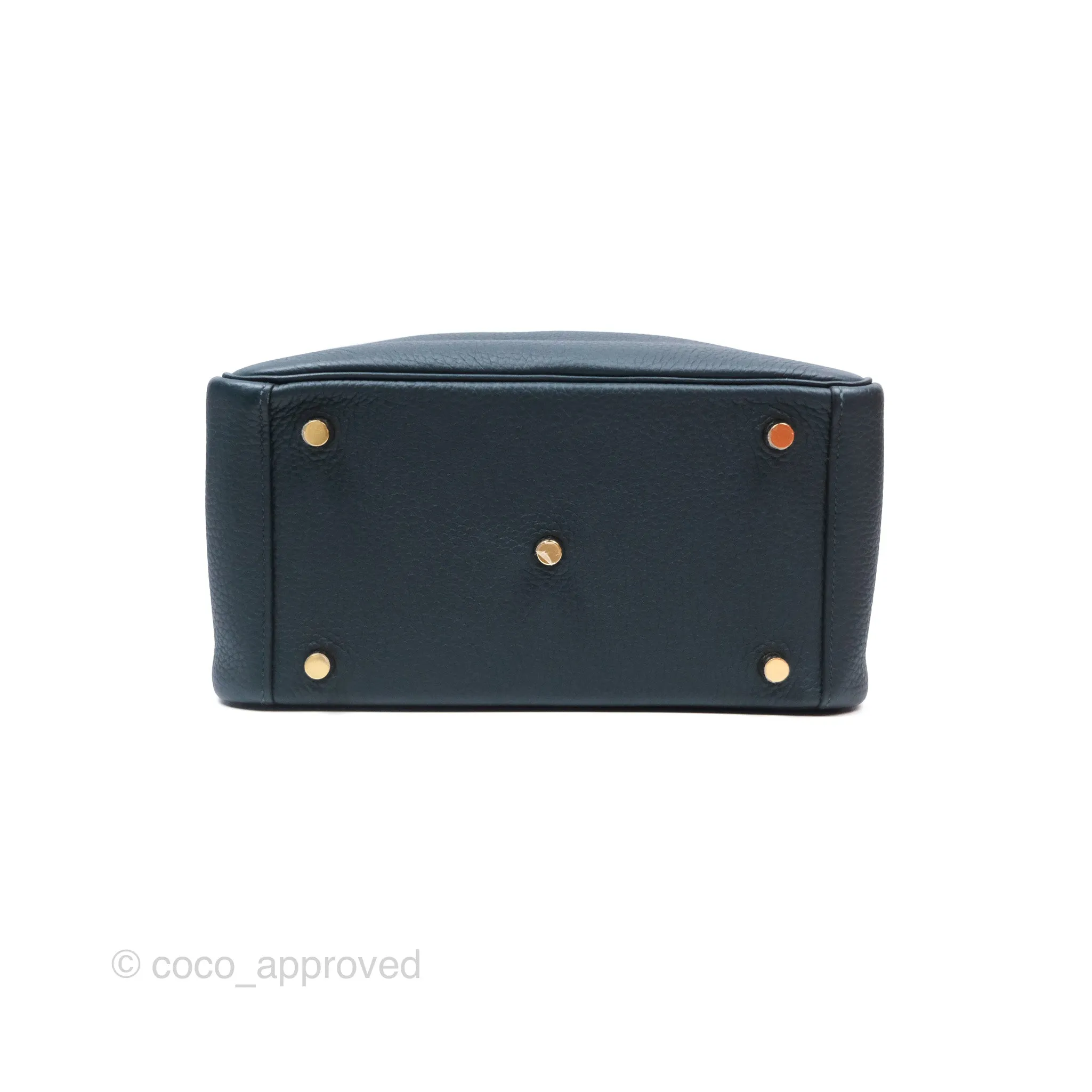 Herms Lindy 26 Vert Cypress 6O Clemence Gold Hardware