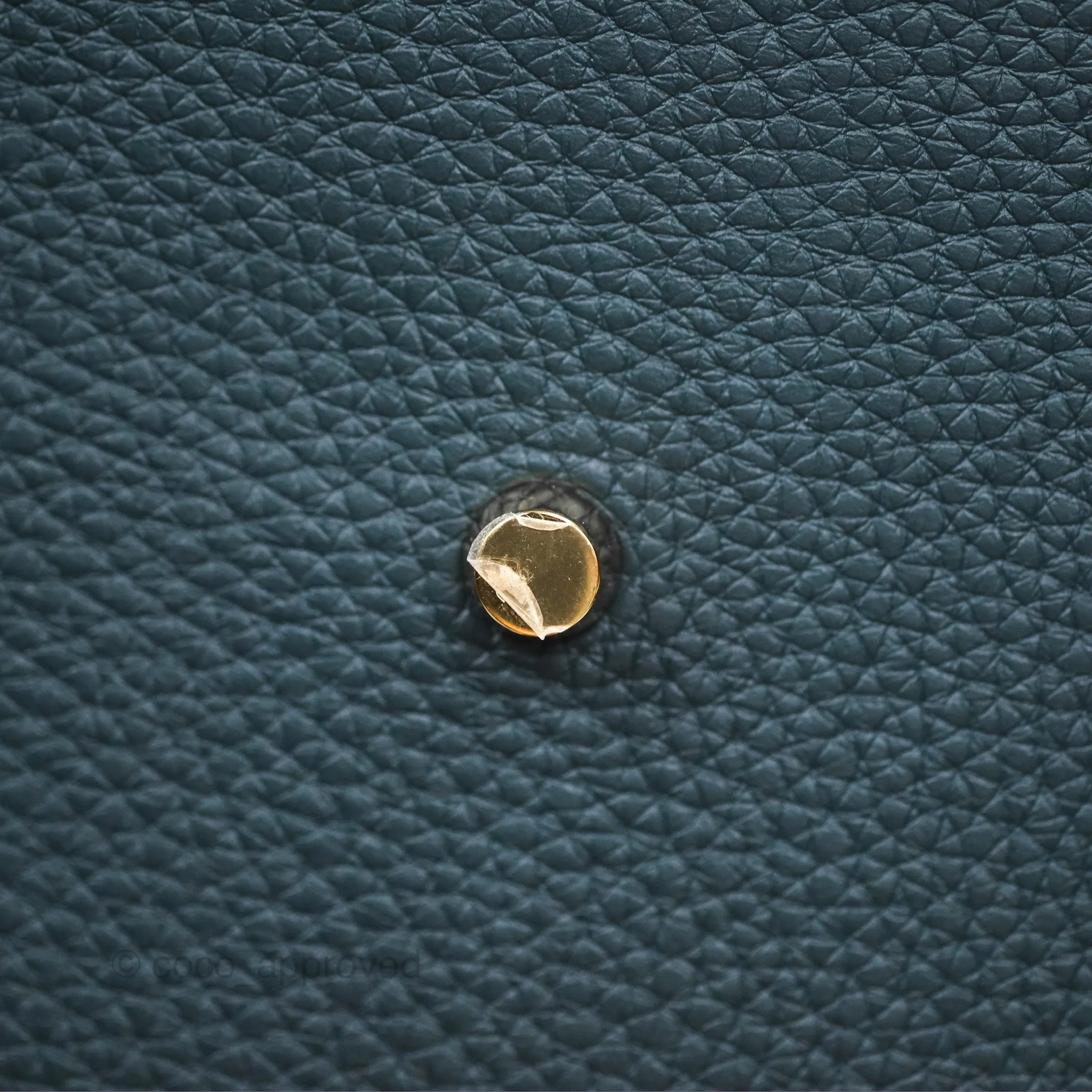 Herms Lindy 26 Vert Cypress 6O Clemence Gold Hardware