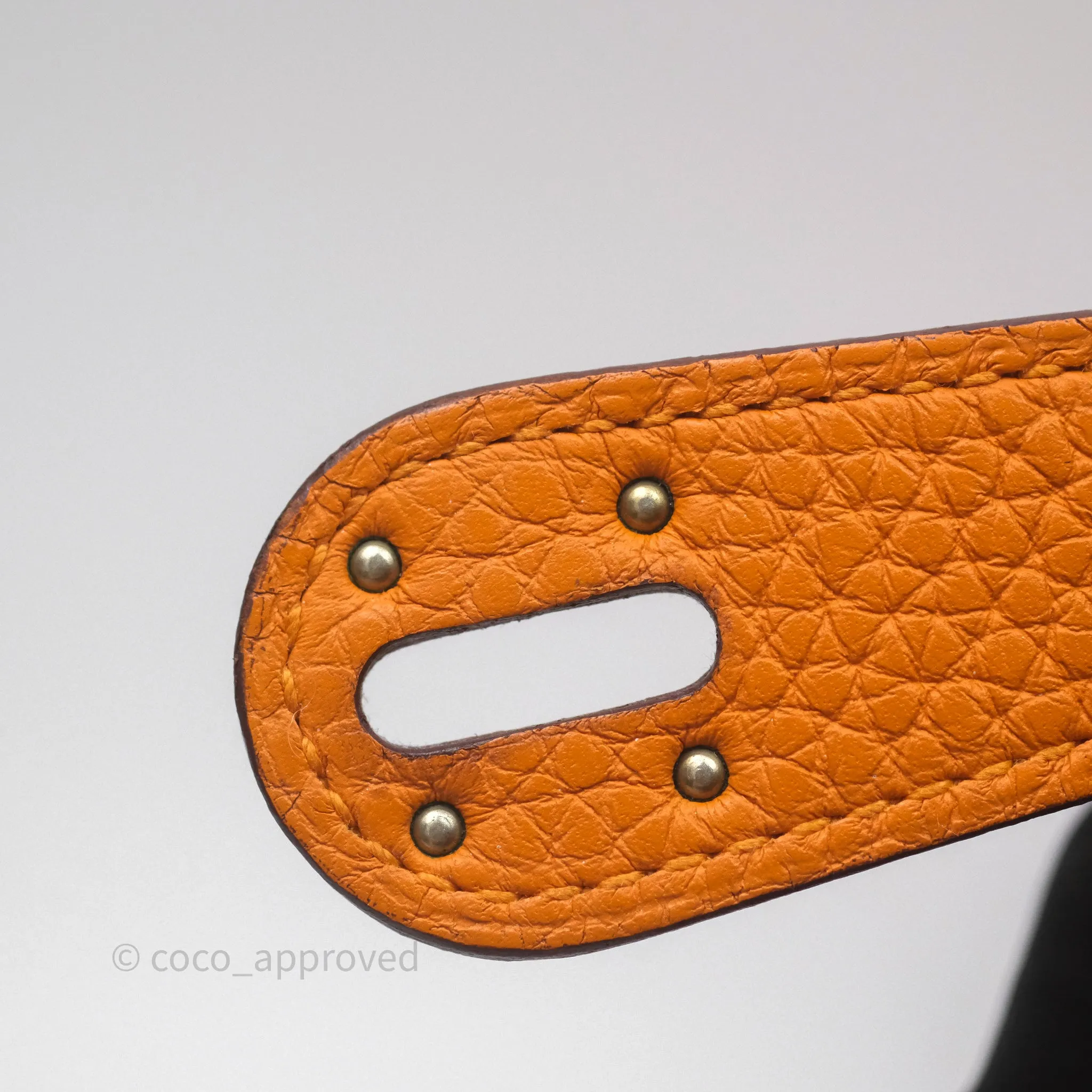 Herms Lindy 30 Abricot I9 Clemence Palladium Hardware