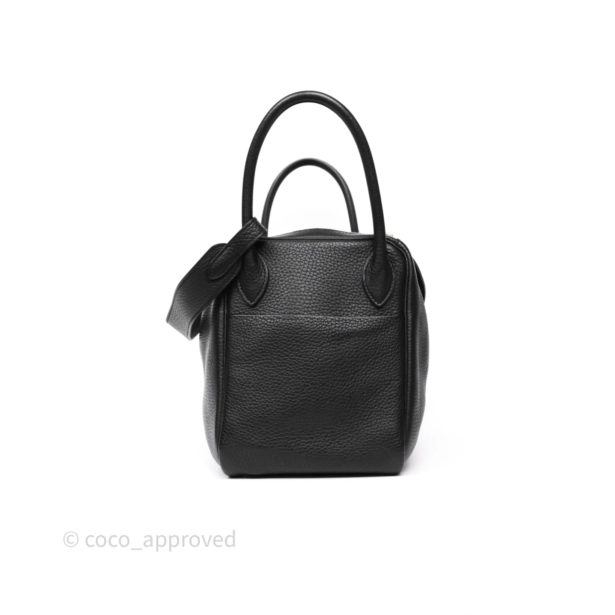 Herms Lindy 30 Black Clemence Palladium Hardware