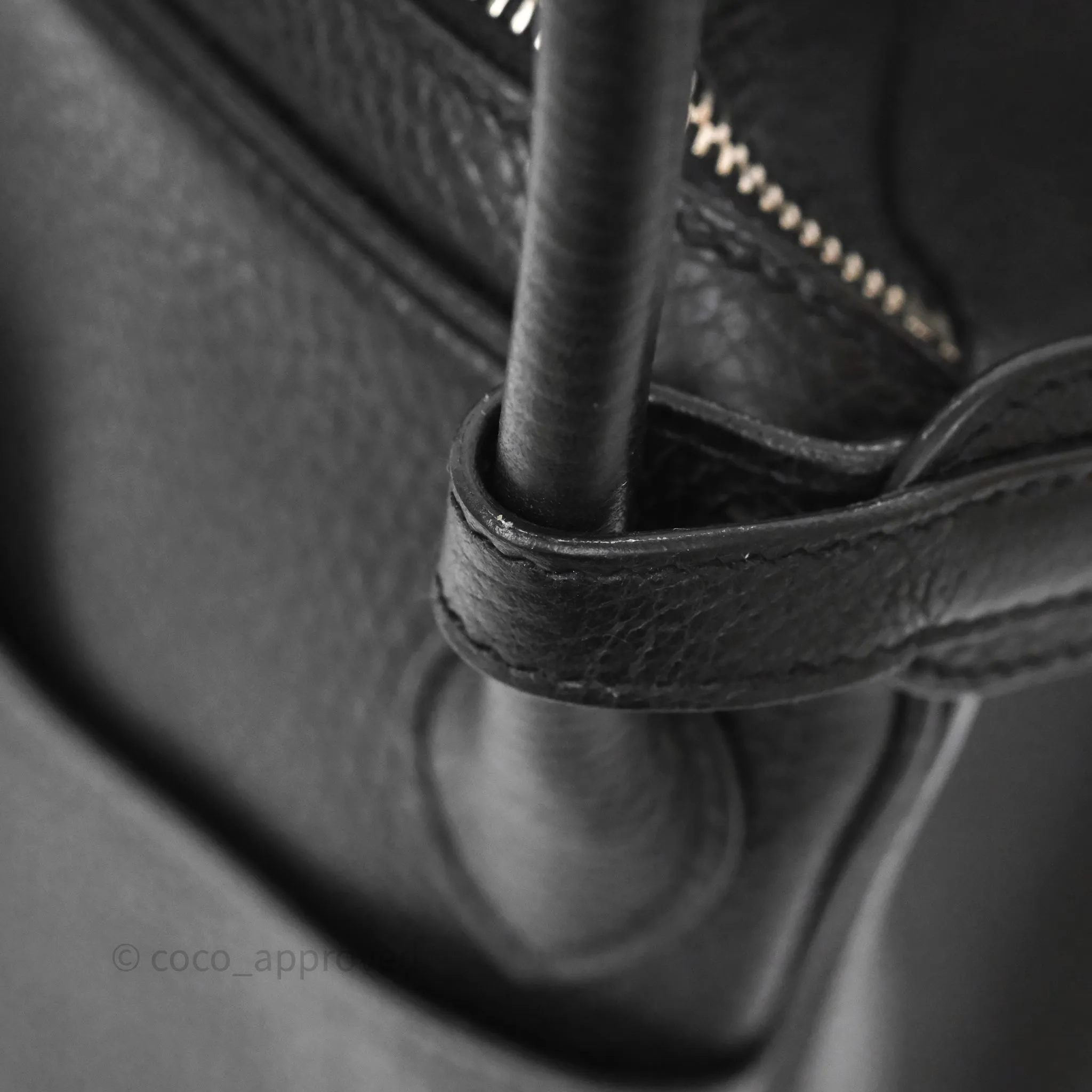 Herms Lindy 30 Black Clemence Palladium Hardware