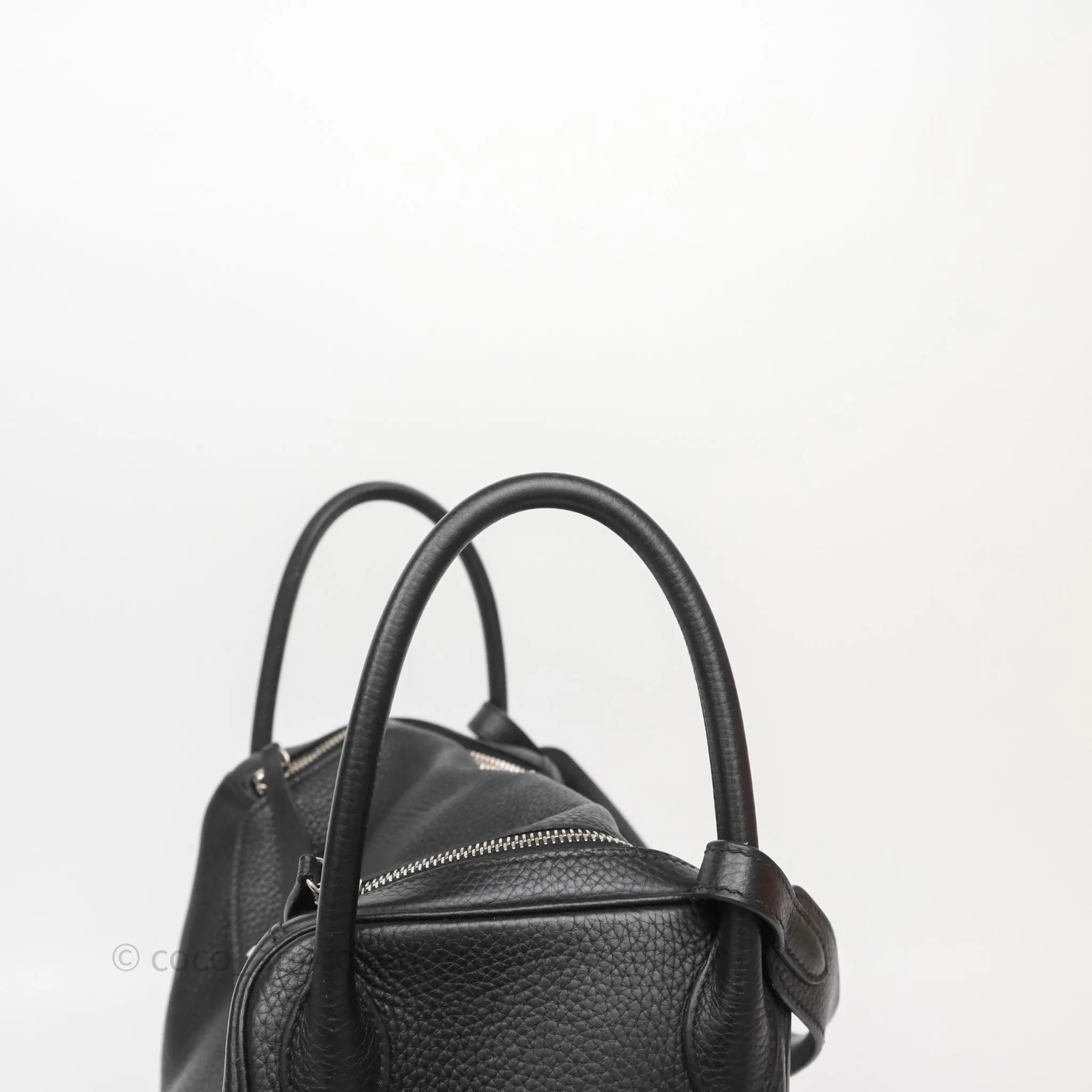 Herms Lindy 30 Black Clemence Palladium Hardware