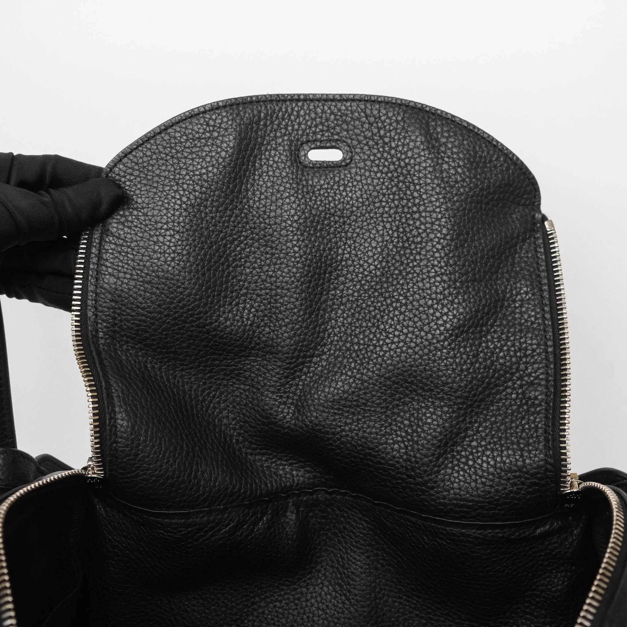 Herms Lindy 30 Black Clemence Palladium Hardware