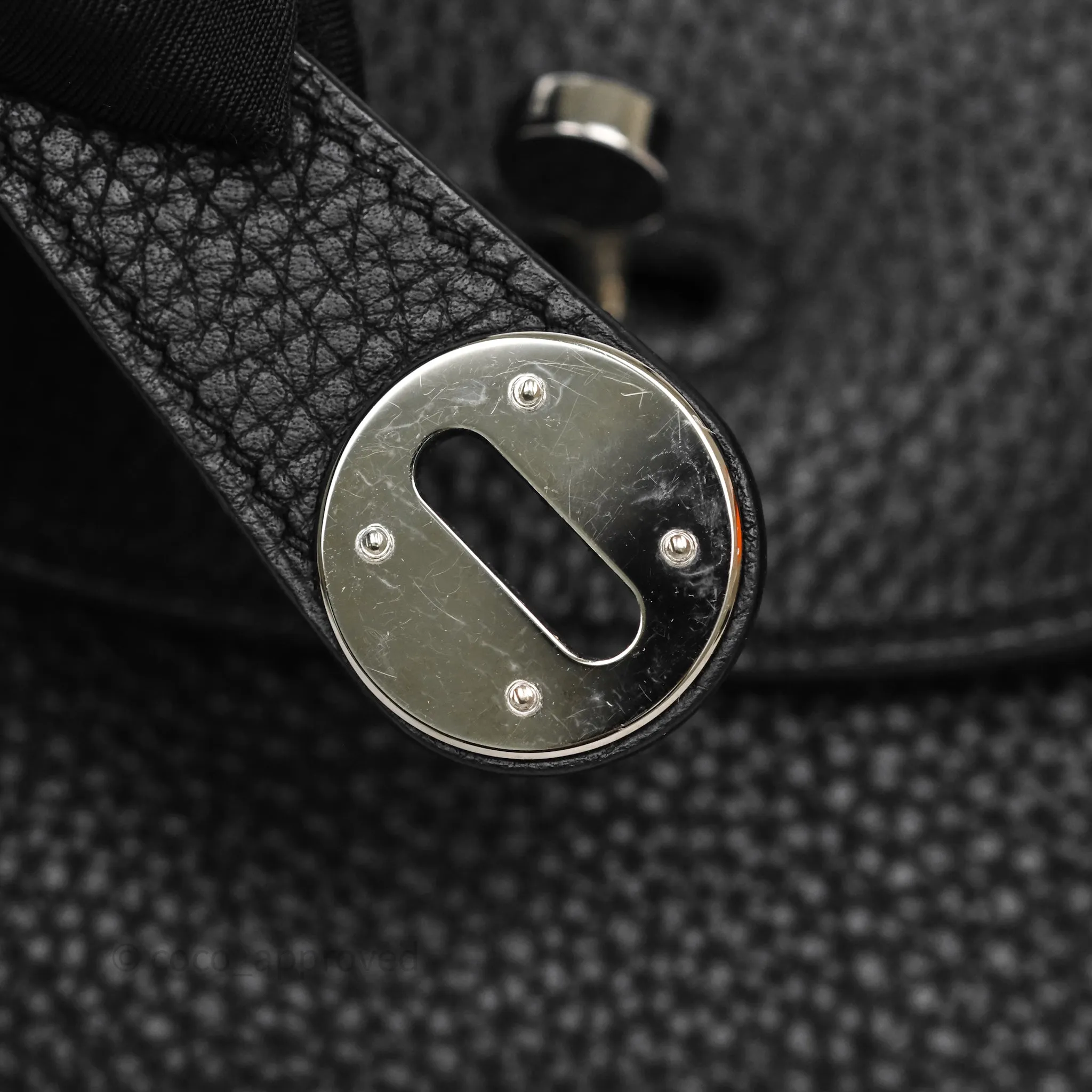 Herms Lindy 30 Black Clemence Palladium Hardware