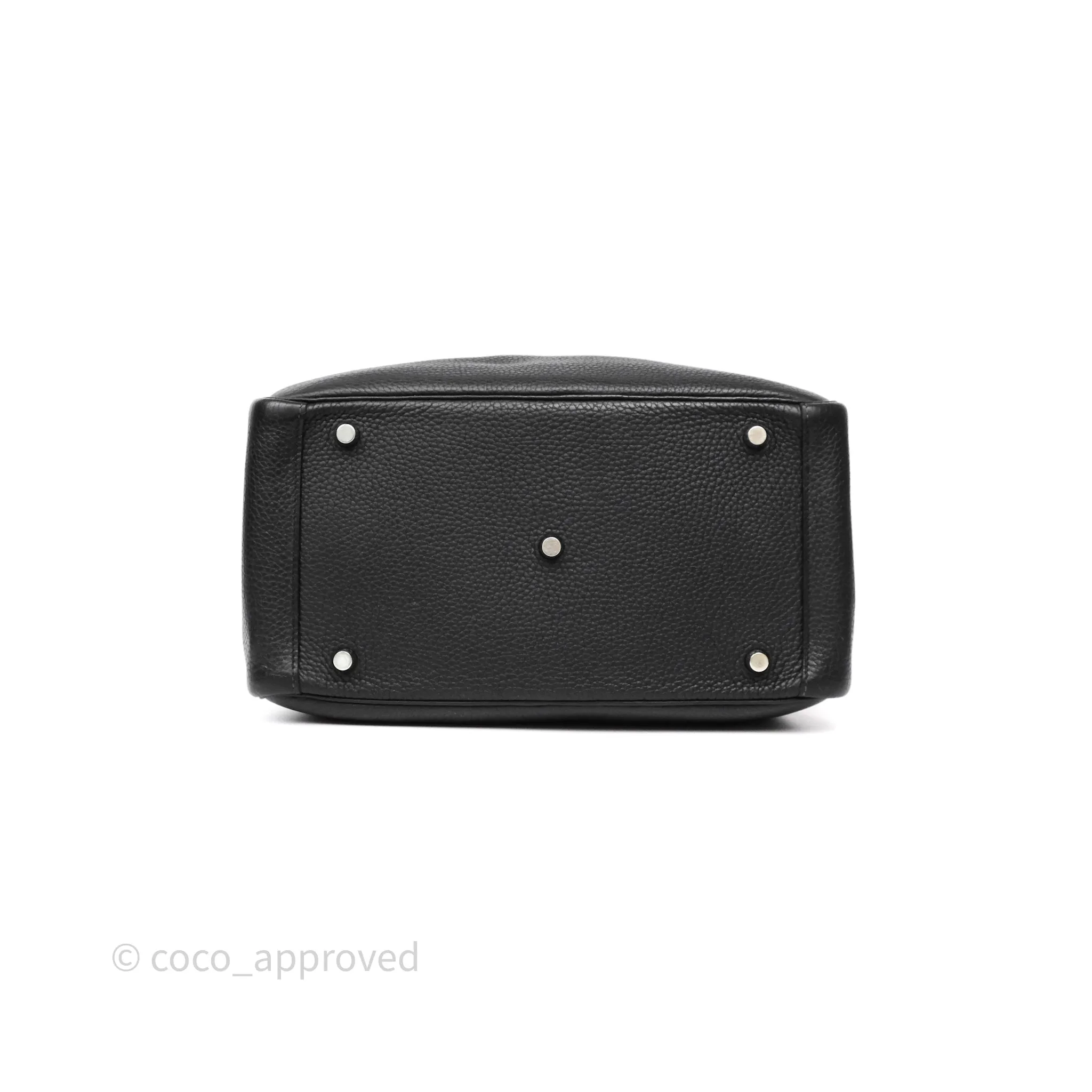 Herms Lindy 30 Black Clemence Palladium Hardware