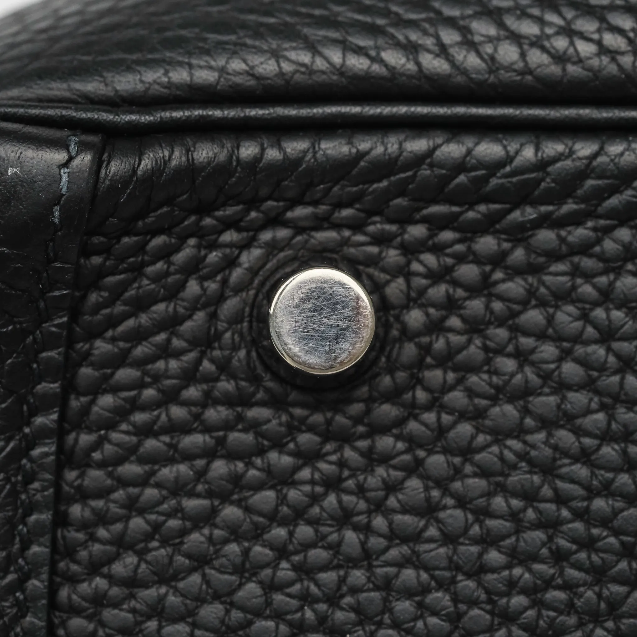 Herms Lindy 30 Black Clemence Palladium Hardware