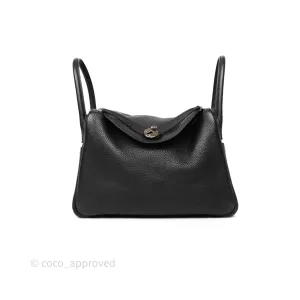 Herms Lindy 30 Black Clemence Palladium Hardware