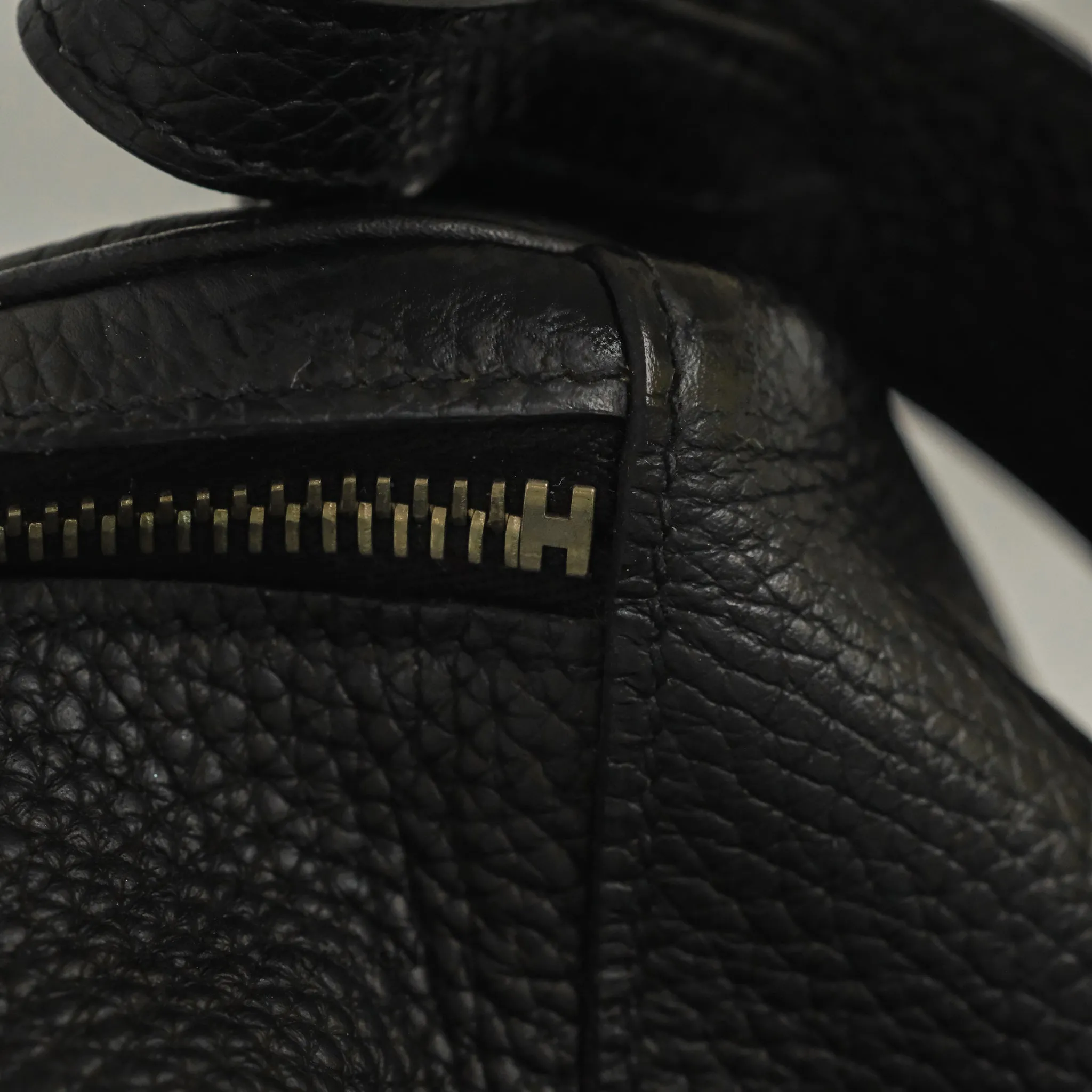 Herms Lindy 30 Black Clemence Palladium Hardware