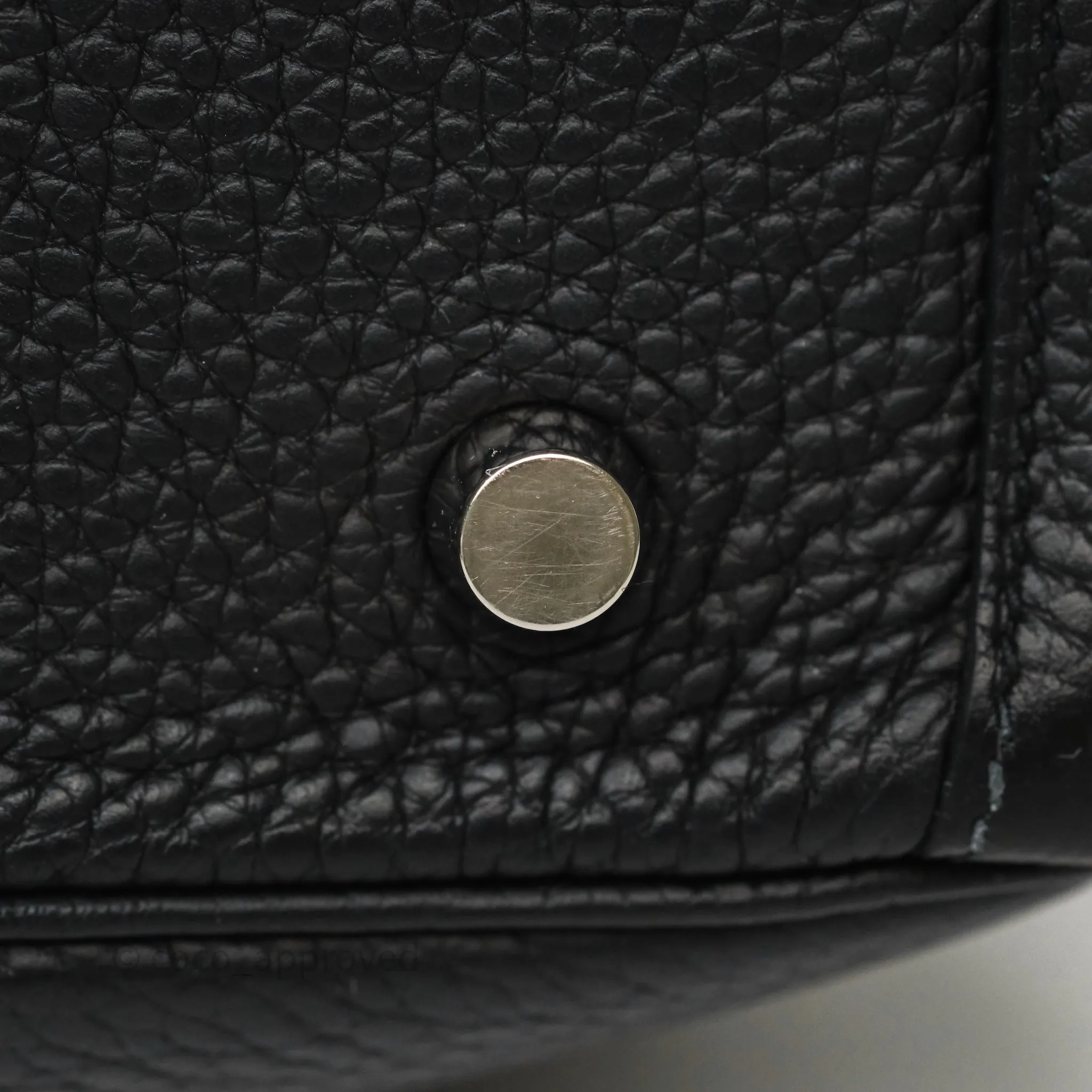 Herms Lindy 30 Black Clemence Palladium Hardware