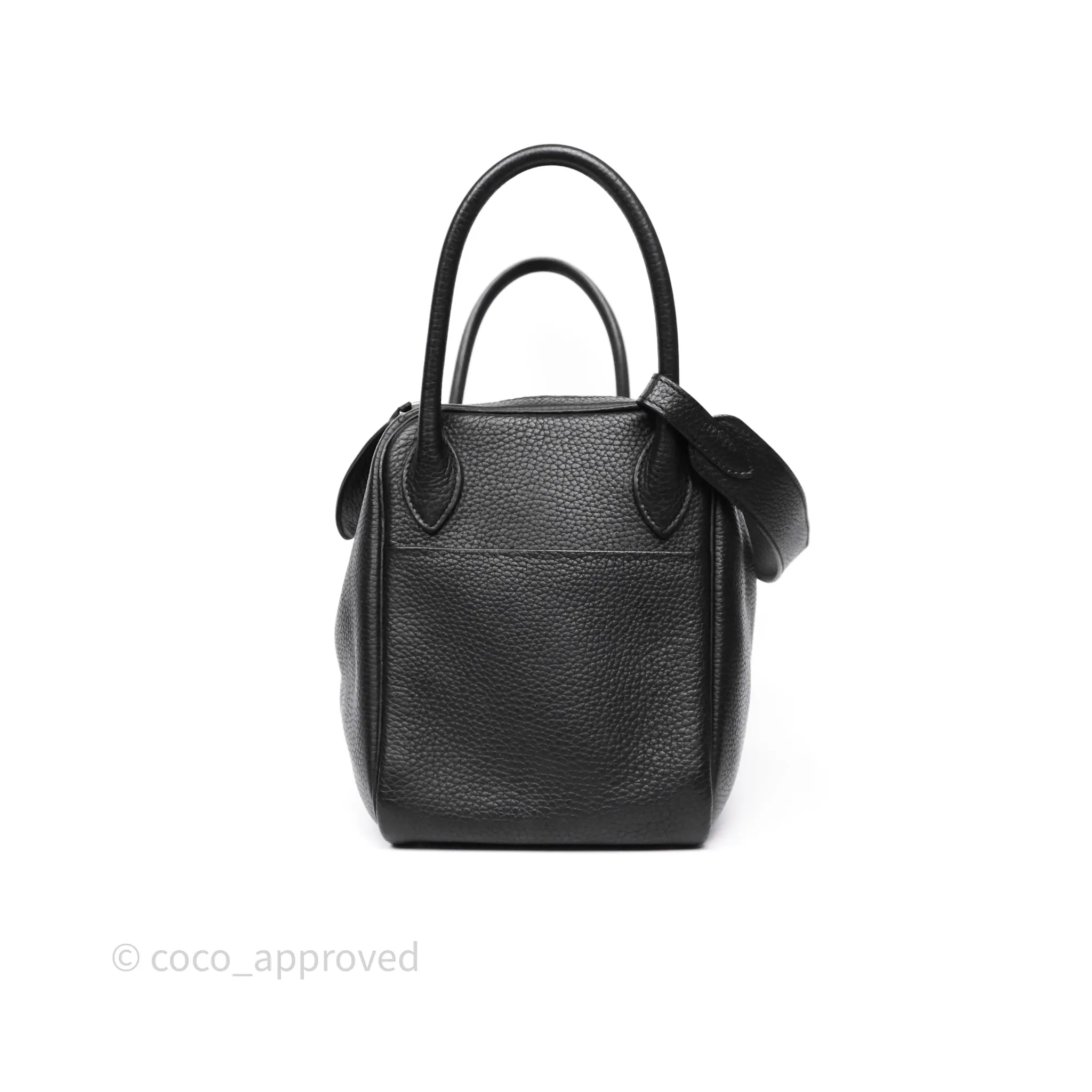 Herms Lindy 30 Black Clemence Palladium Hardware
