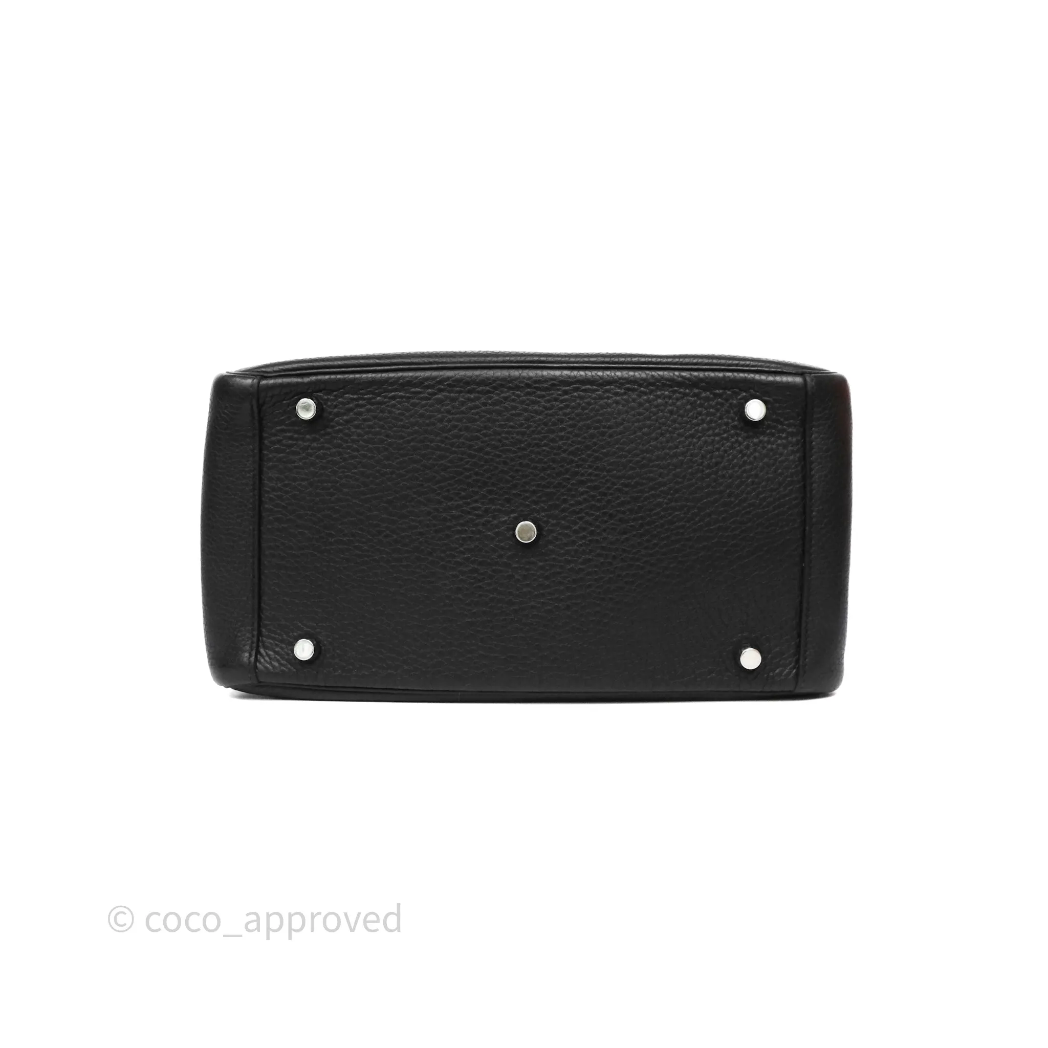 Herms Lindy 30 Black Clemence Palladium Hardware