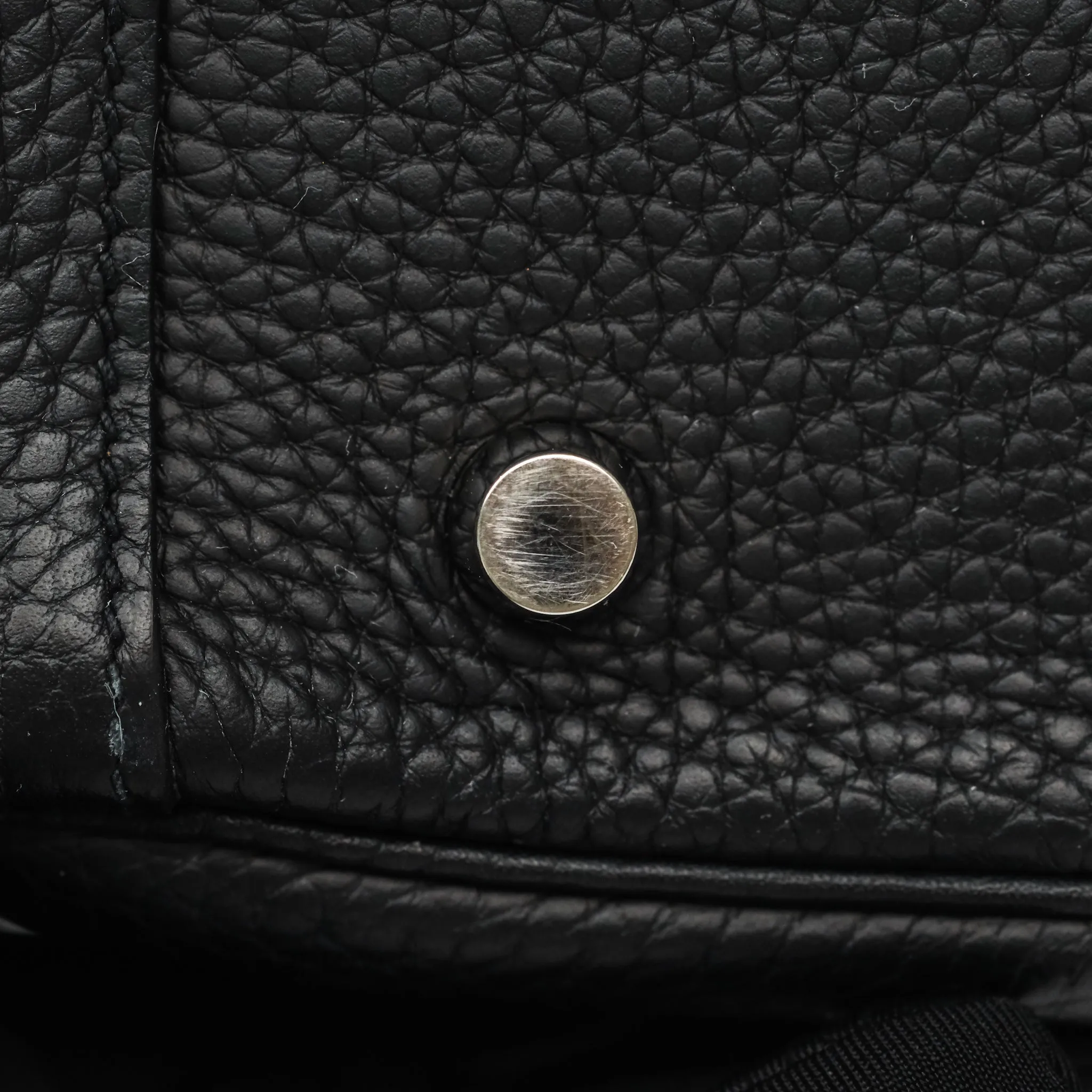 Herms Lindy 30 Black Clemence Palladium Hardware
