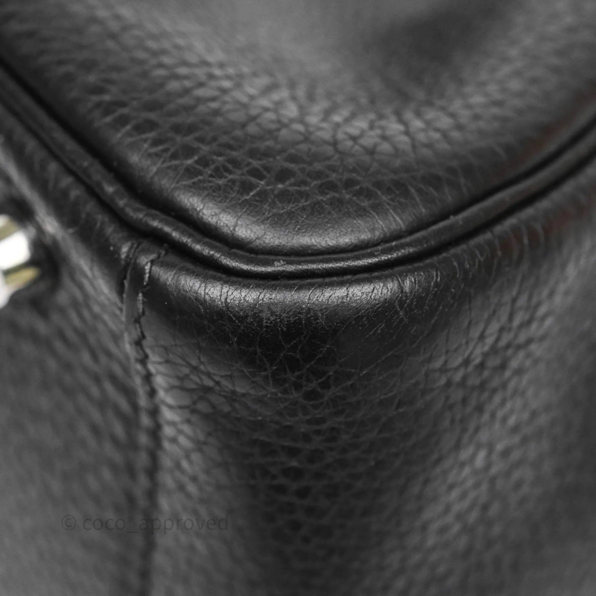 Herms Lindy 30 Black Clemence Palladium Hardware