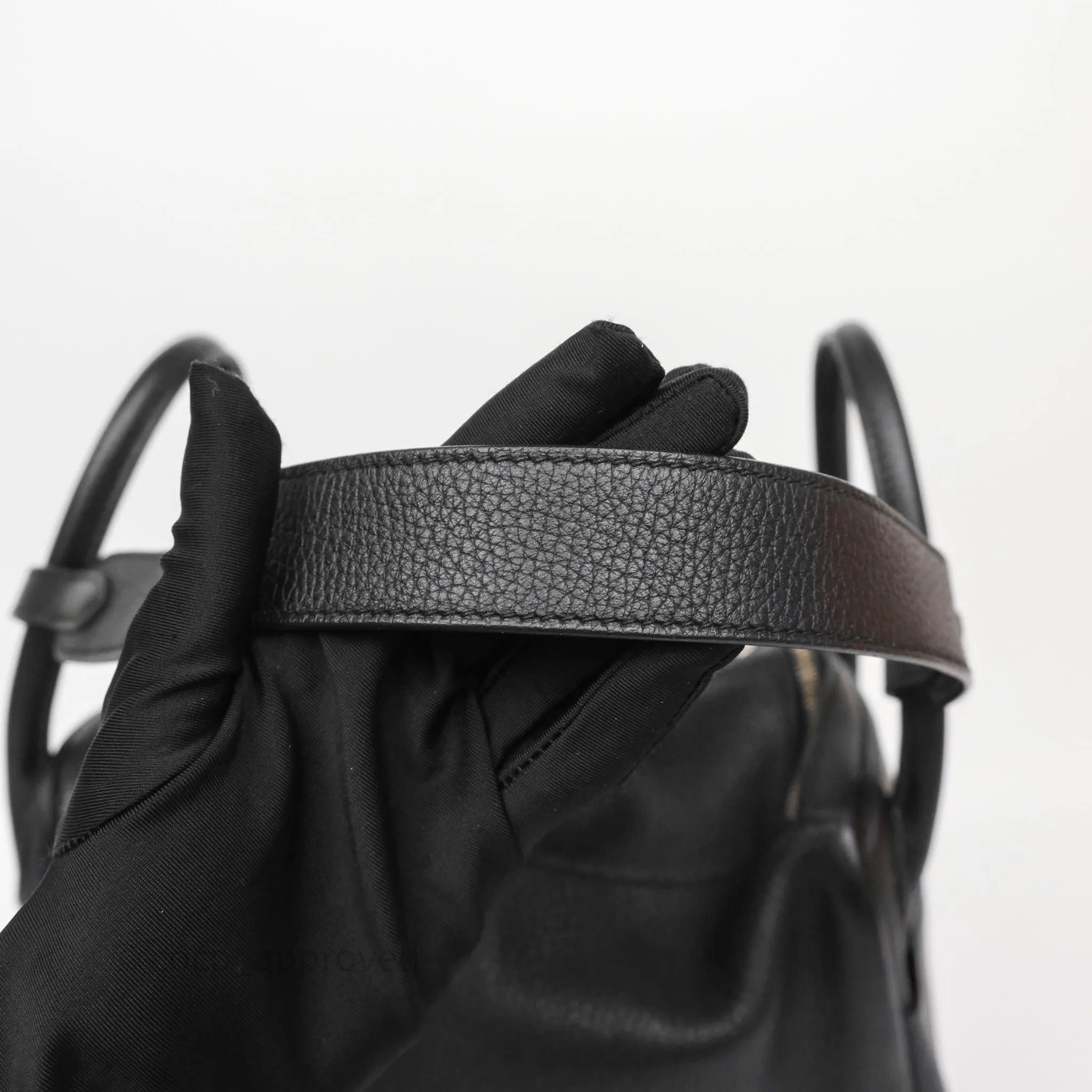 Herms Lindy 30 Black Clemence Palladium Hardware