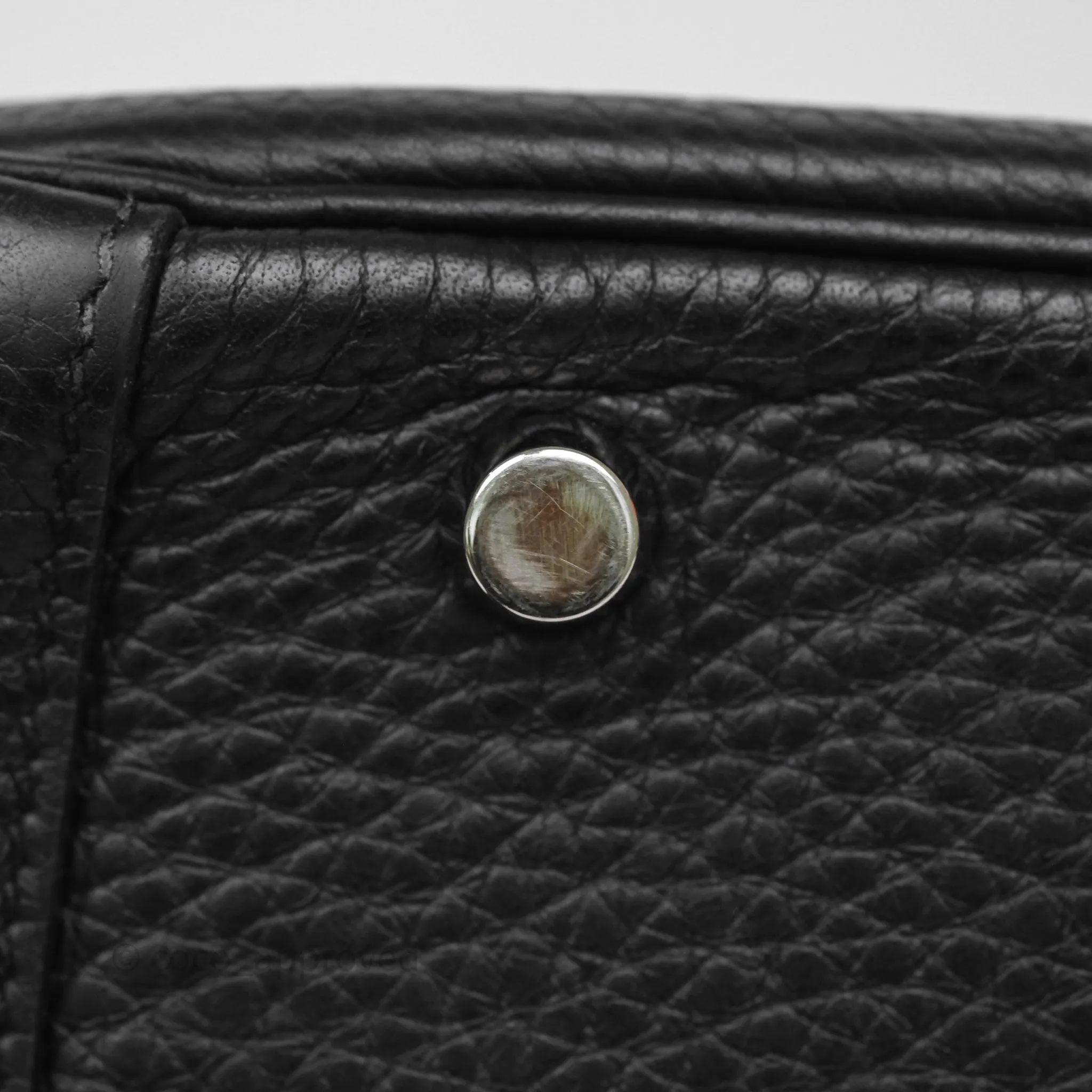 Herms Lindy 30 Black Clemence Palladium Hardware