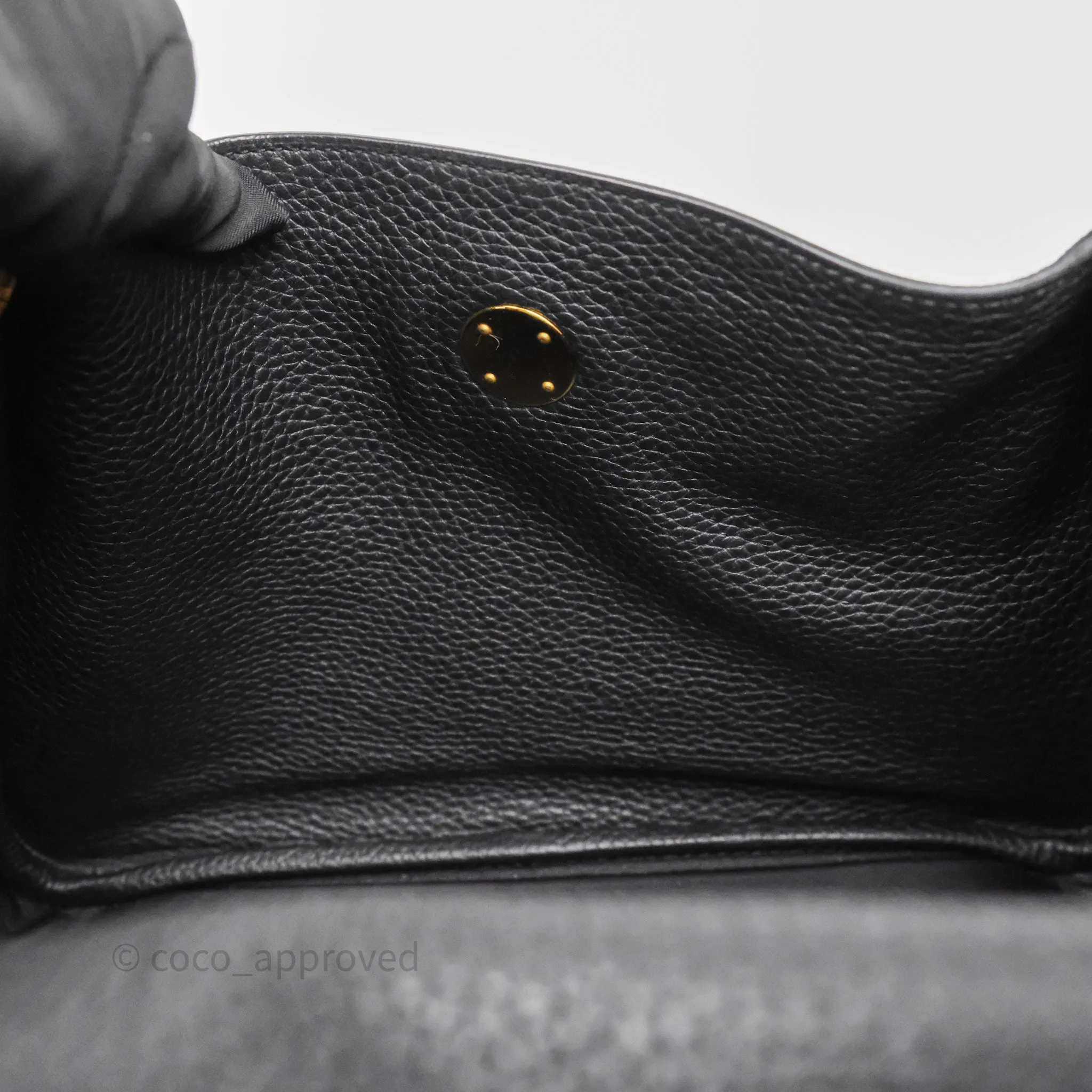 Herms Lindy 30 Black Noir 89 Clemence Gold Hardware