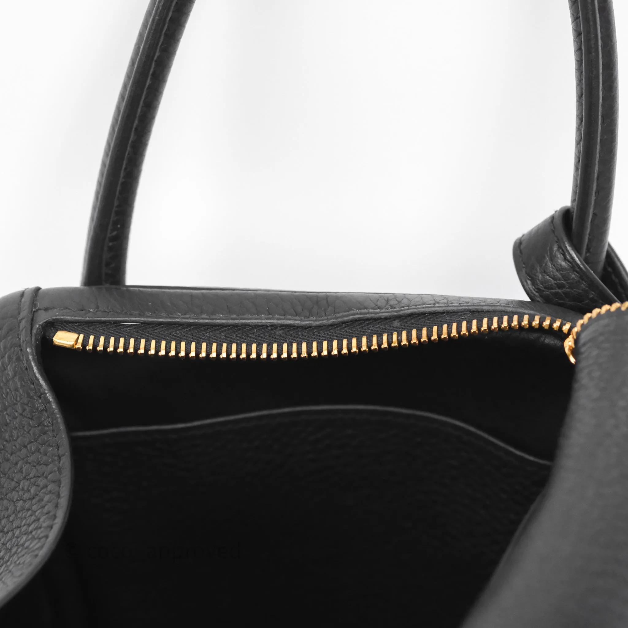 Herms Lindy 30 Black Noir 89 Clemence Gold Hardware