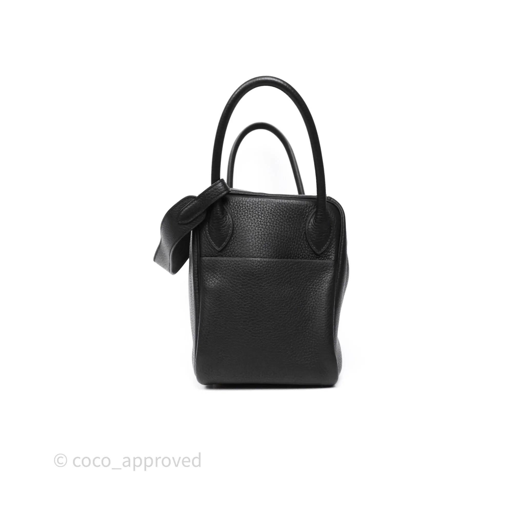 Herms Lindy 30 Black Noir 89 Clemence Gold Hardware