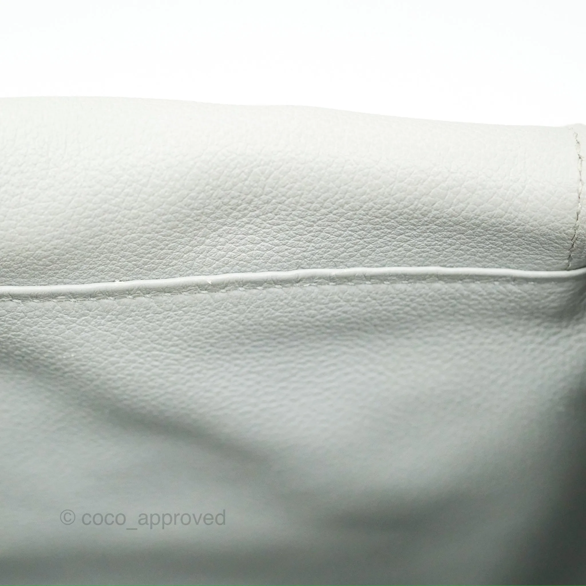 Herms Lindy 30 Bleu Glacier Evercolor Palladium Hardware
