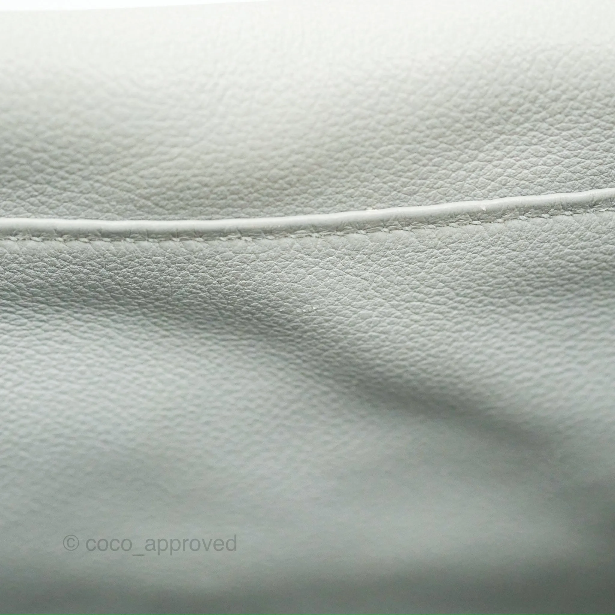 Herms Lindy 30 Bleu Glacier Evercolor Palladium Hardware