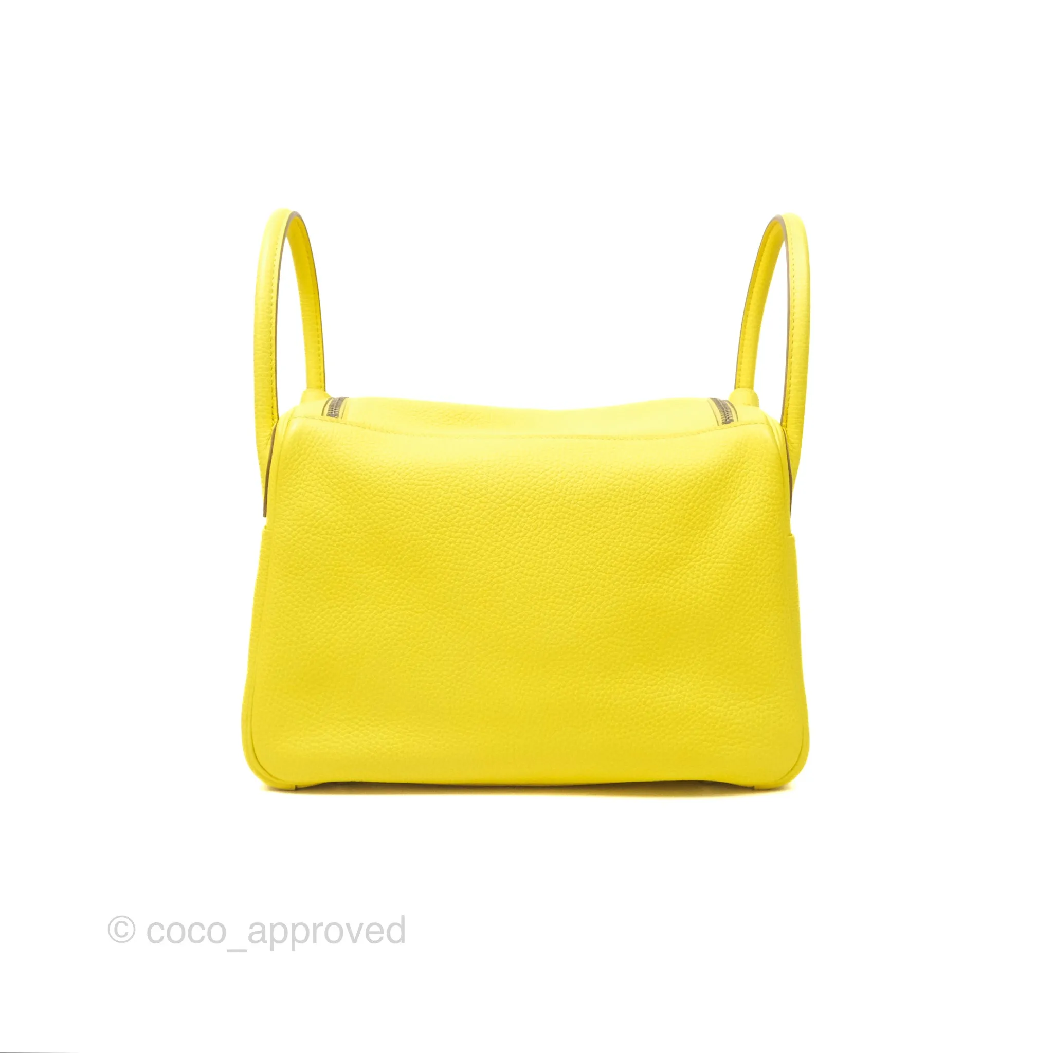 Herms Lindy 30 Celemence Lime 9R Palladium Hardware