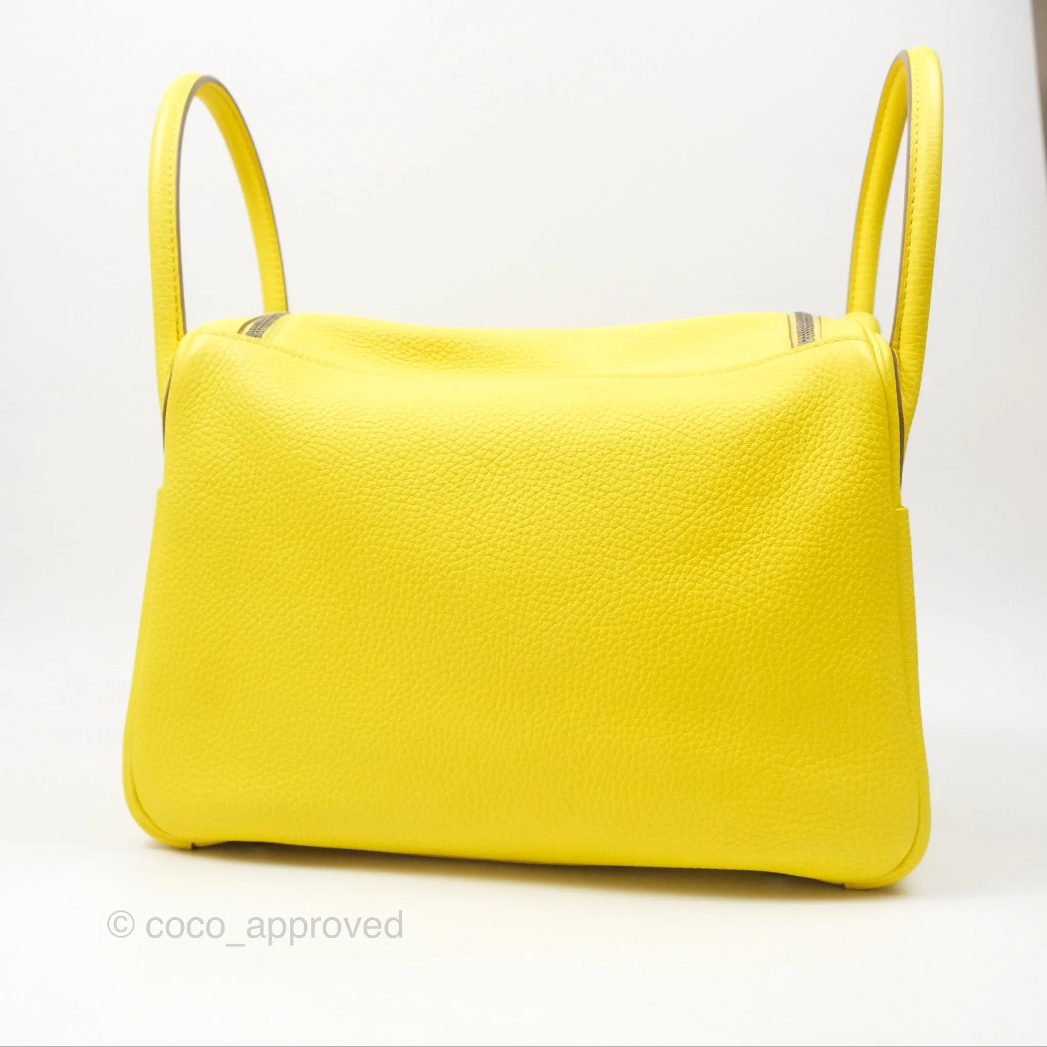Herms Lindy 30 Celemence Lime 9R Palladium Hardware