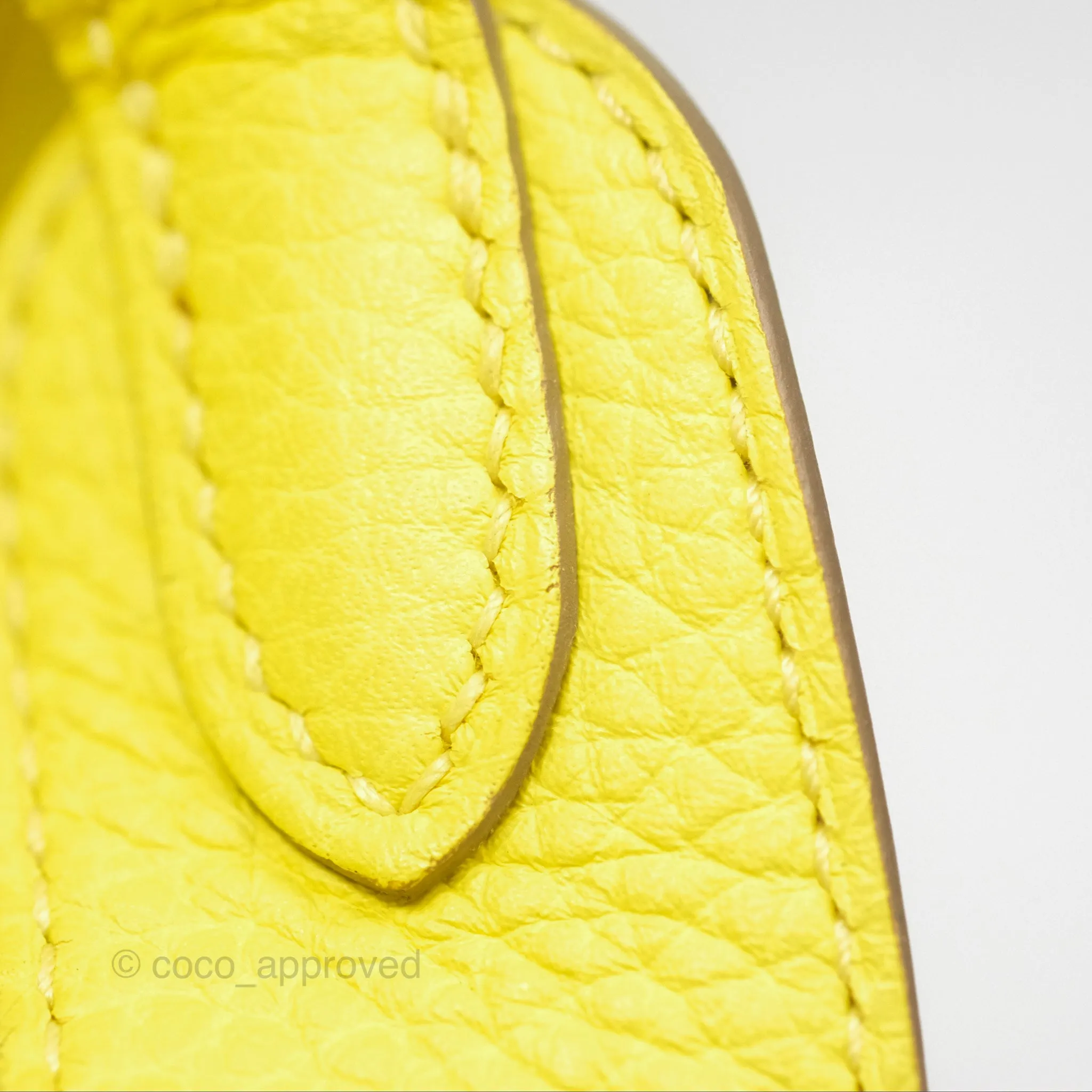 Herms Lindy 30 Celemence Lime 9R Palladium Hardware