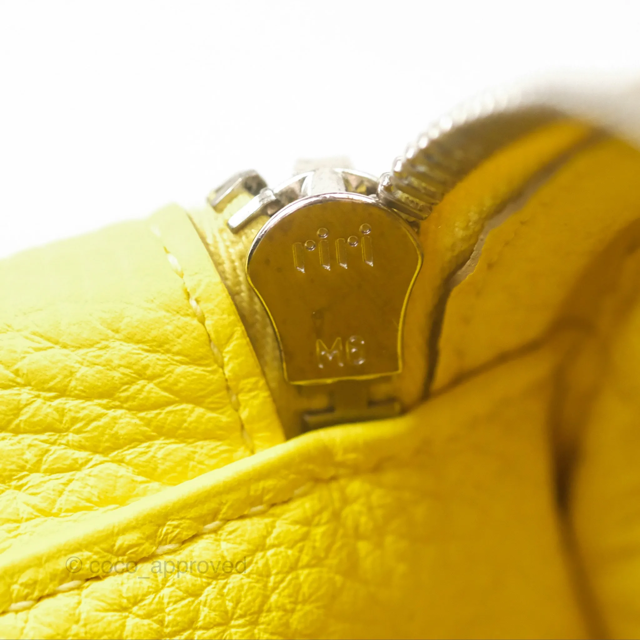 Herms Lindy 30 Celemence Lime 9R Palladium Hardware