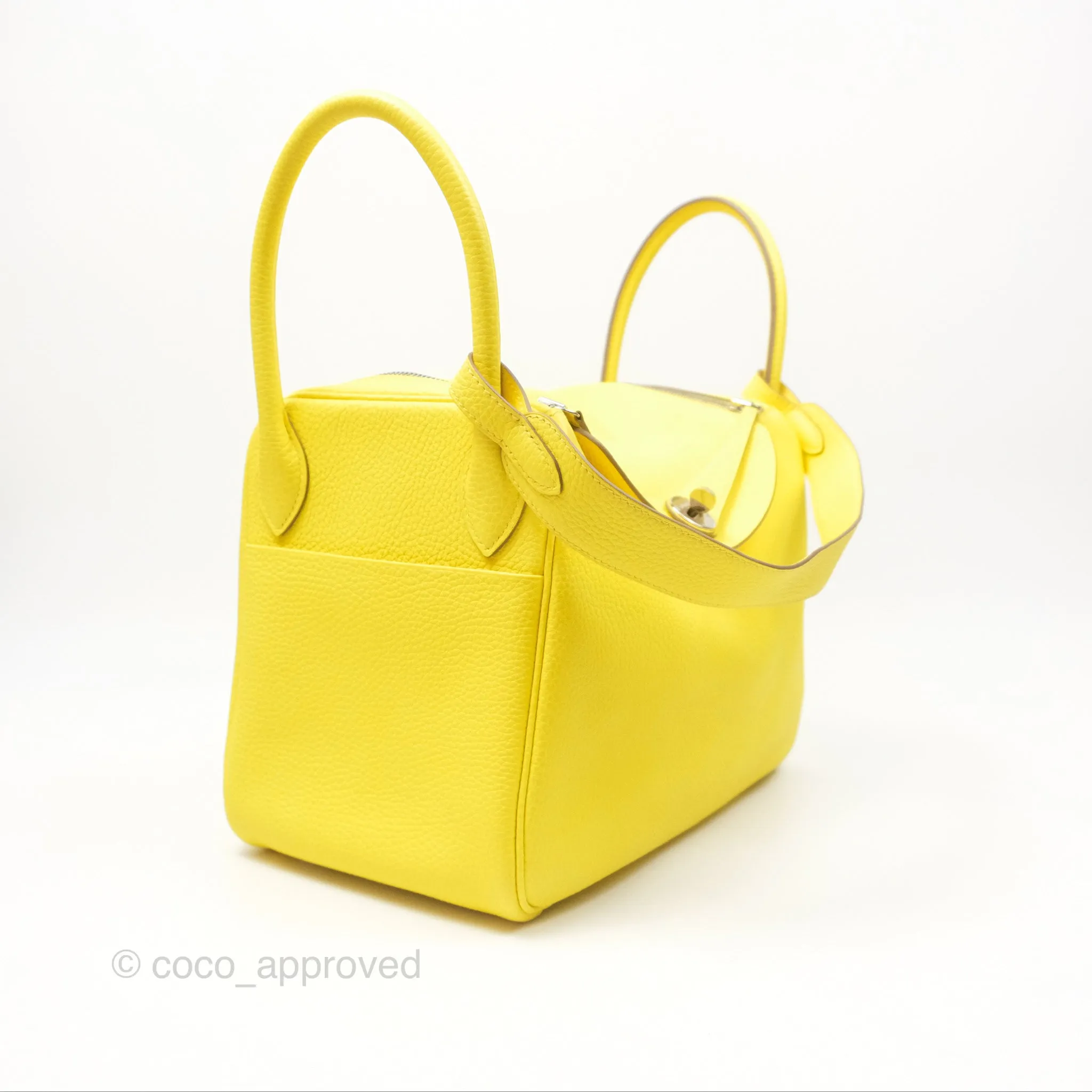 Herms Lindy 30 Celemence Lime 9R Palladium Hardware