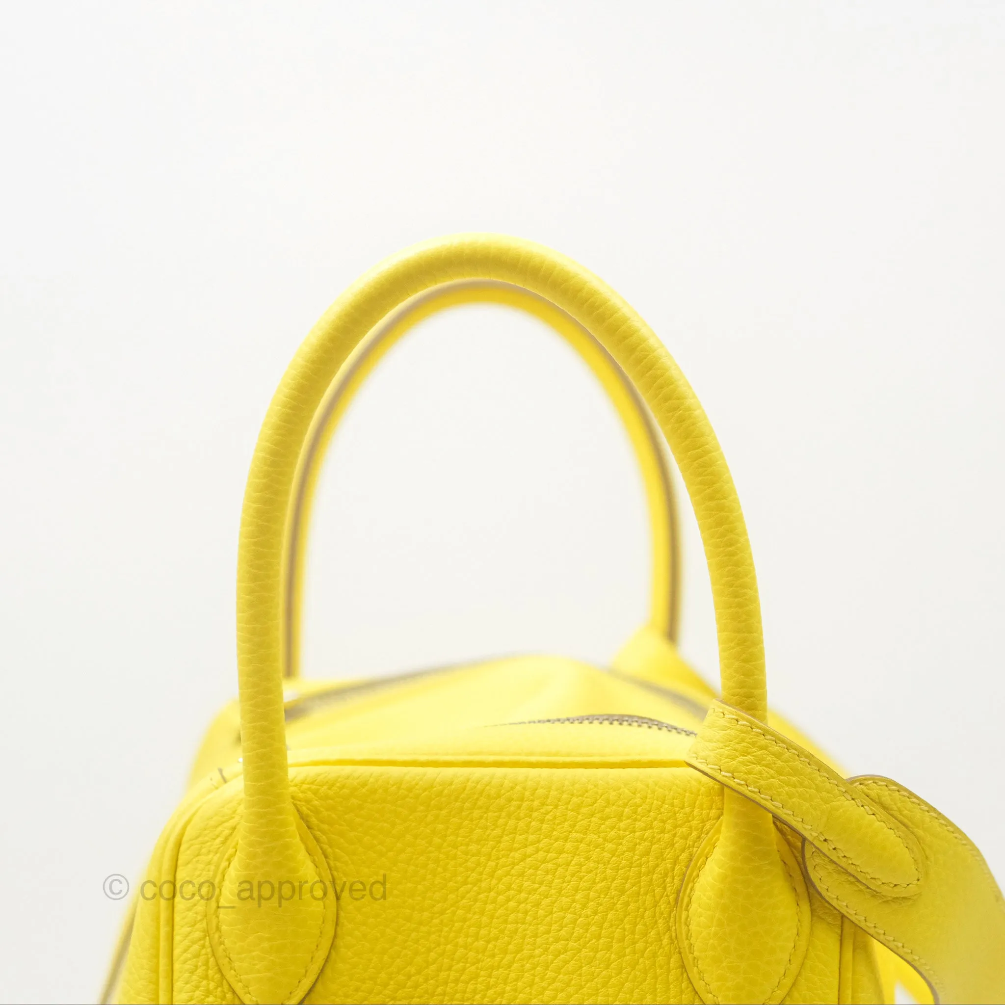 Herms Lindy 30 Celemence Lime 9R Palladium Hardware