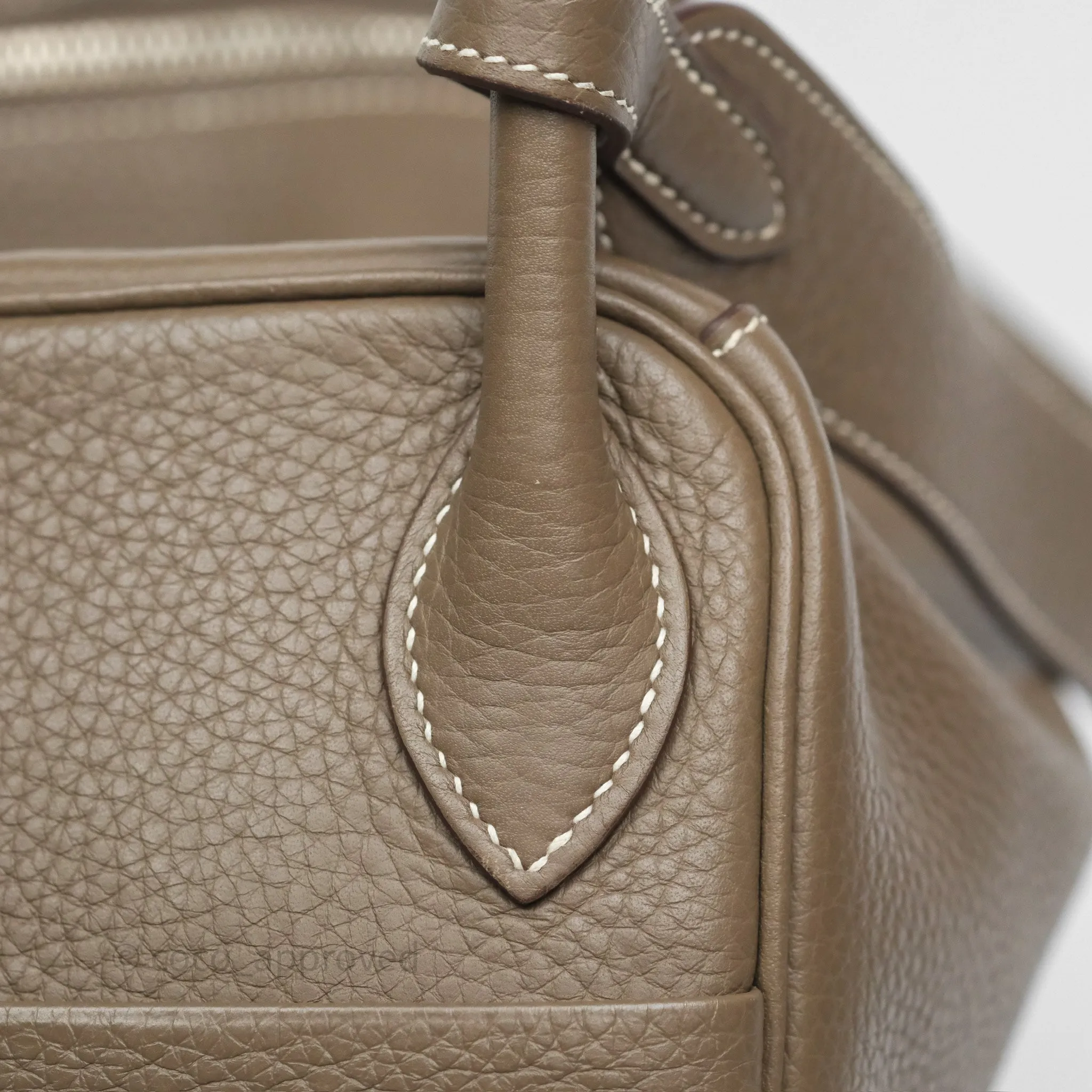 Herms Lindy 30 Etoupe 18 Clemence Palladium Hardware