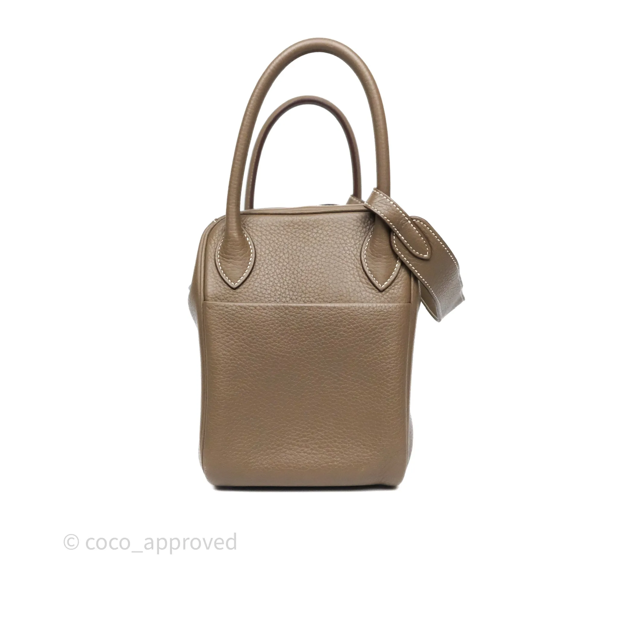 Herms Lindy 30 Etoupe 18 Clemence Palladium Hardware