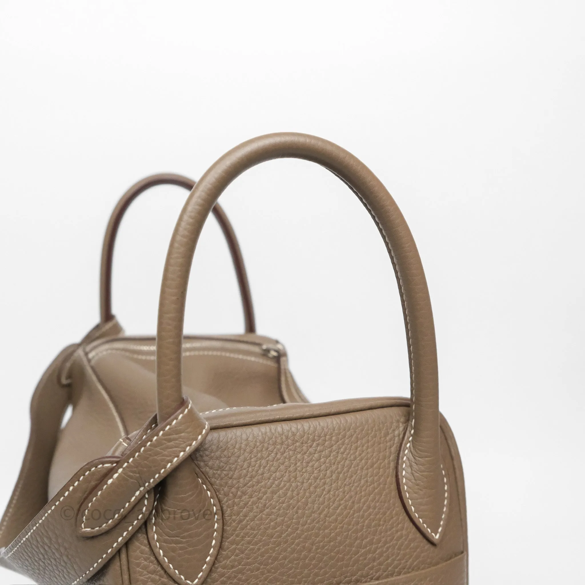 Herms Lindy 30 Etoupe 18 Clemence Palladium Hardware