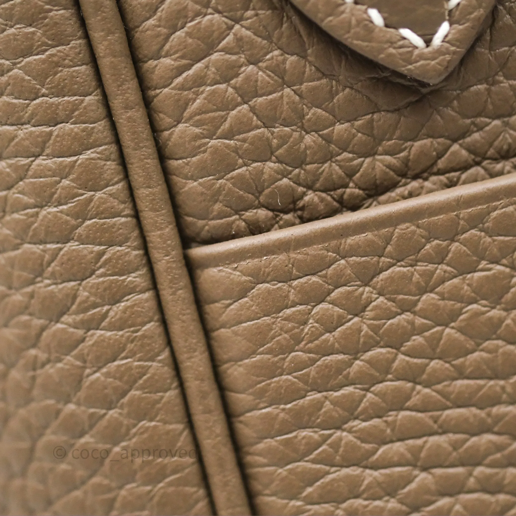 Herms Lindy 30 Etoupe 18 Clemence Palladium Hardware