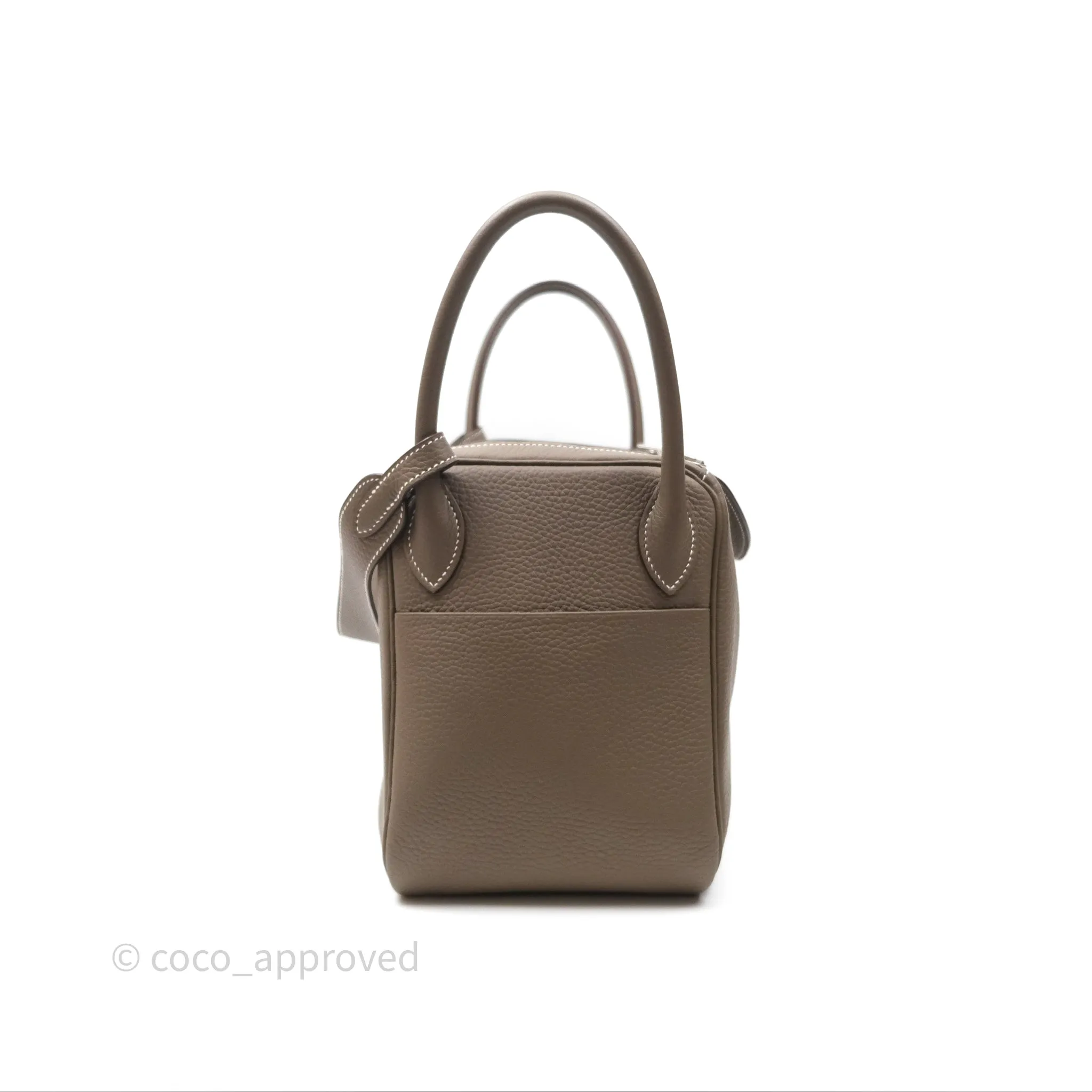Herms Lindy 30 Etoupe 18 Clemence Palladium Hardware
