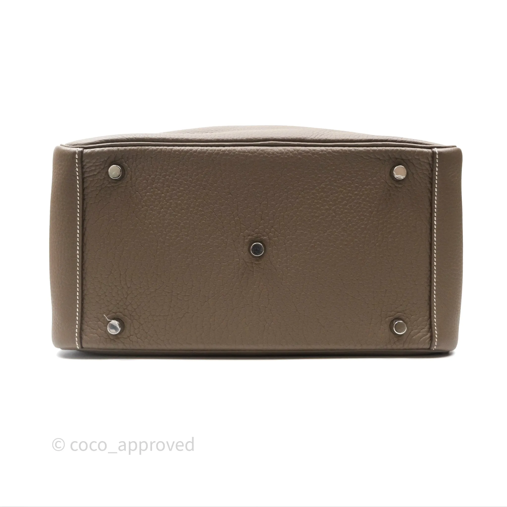 Herms Lindy 30 Etoupe 18 Clemence Palladium Hardware