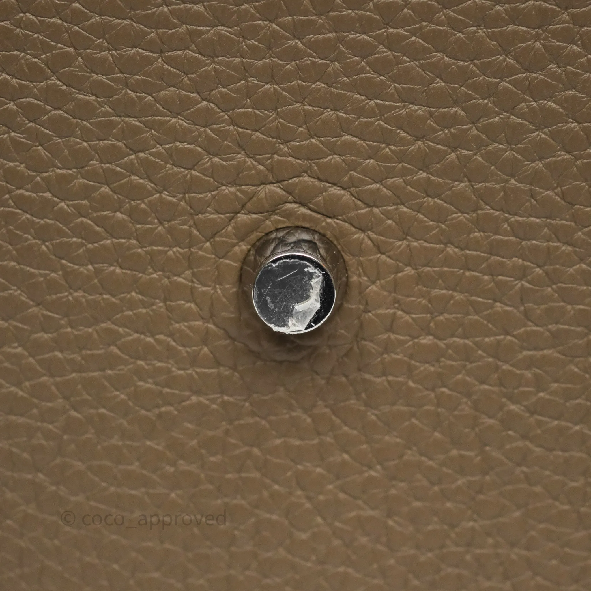 Herms Lindy 30 Etoupe 18 Clemence Palladium Hardware