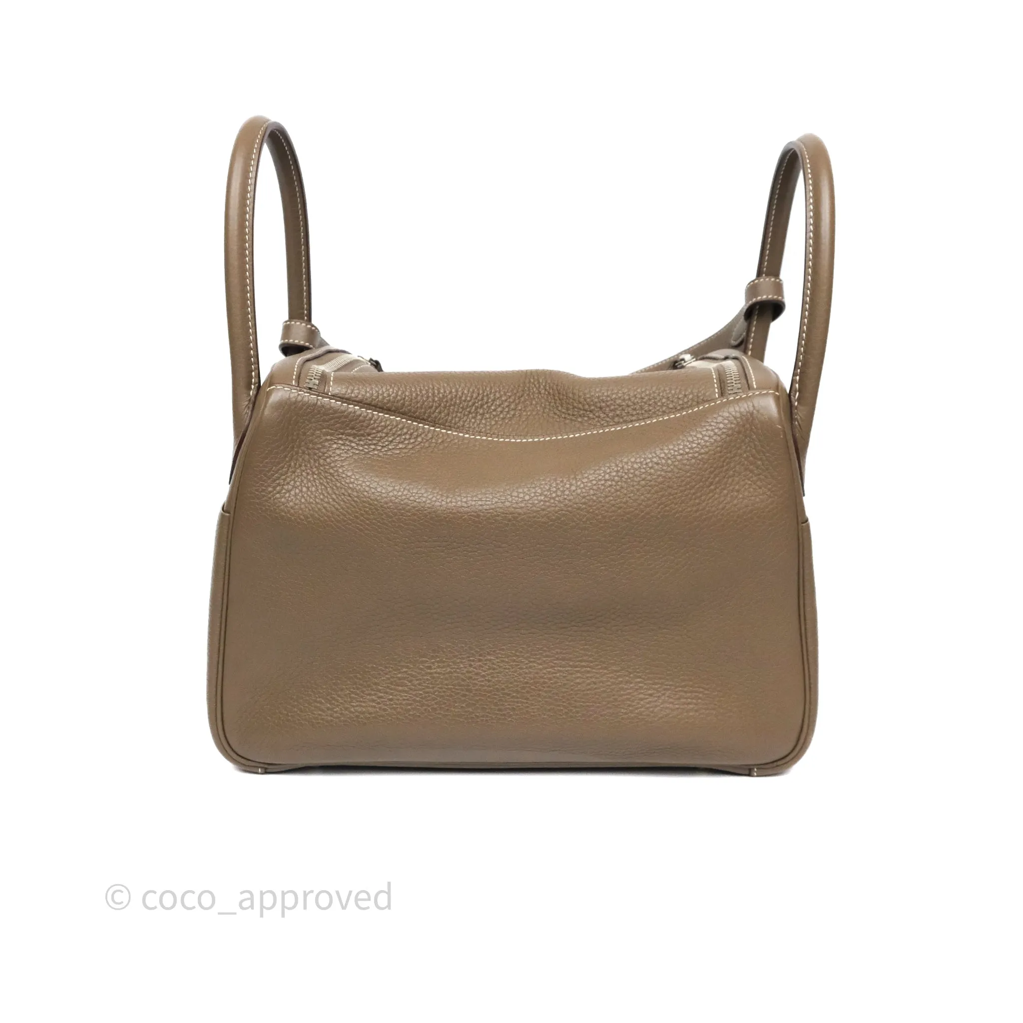 Herms Lindy 30 Etoupe 18 Clemence Palladium Hardware