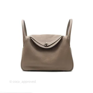 Herms Lindy 30 Etoupe 18 Clemence Palladium Hardware