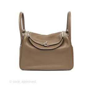 Herms Lindy 30 Etoupe 18 Clemence Palladium Hardware