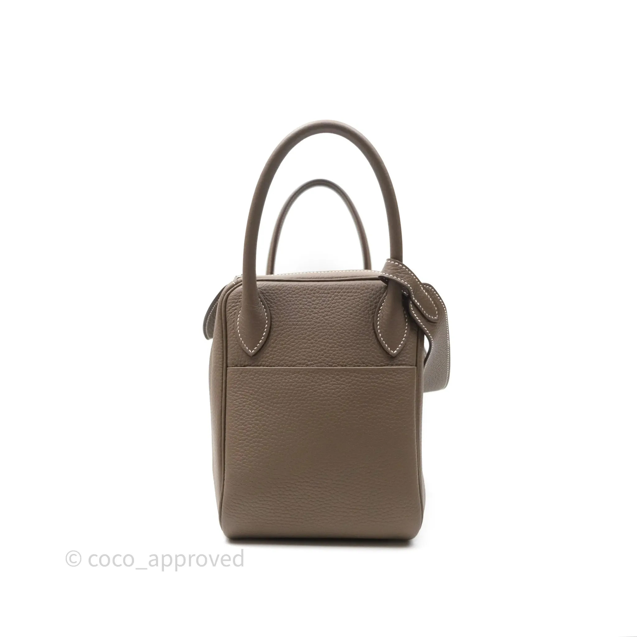 Herms Lindy 30 Etoupe 18 Clemence Palladium Hardware